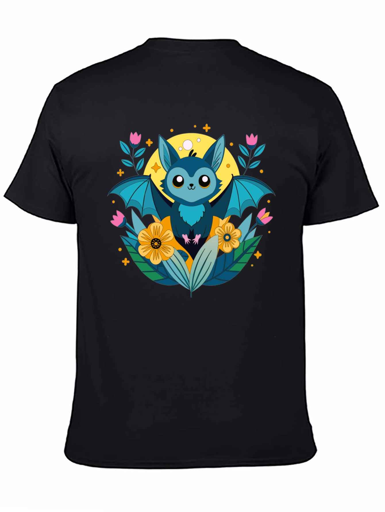 Cute Bat Graphic T-Shirt - Nature Inspired Design