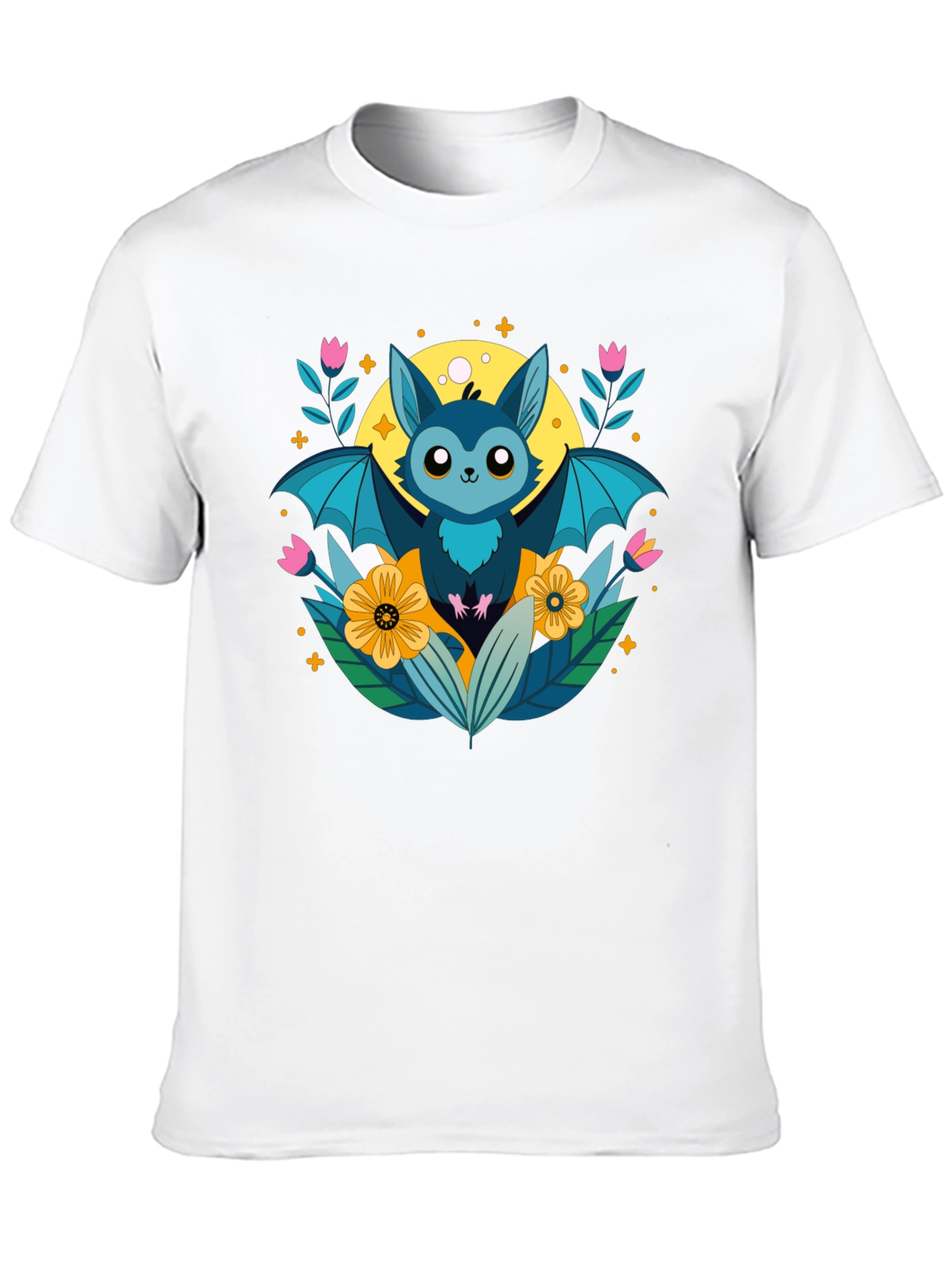 Cute Bat Graphic T-Shirt - Nature Inspired Design