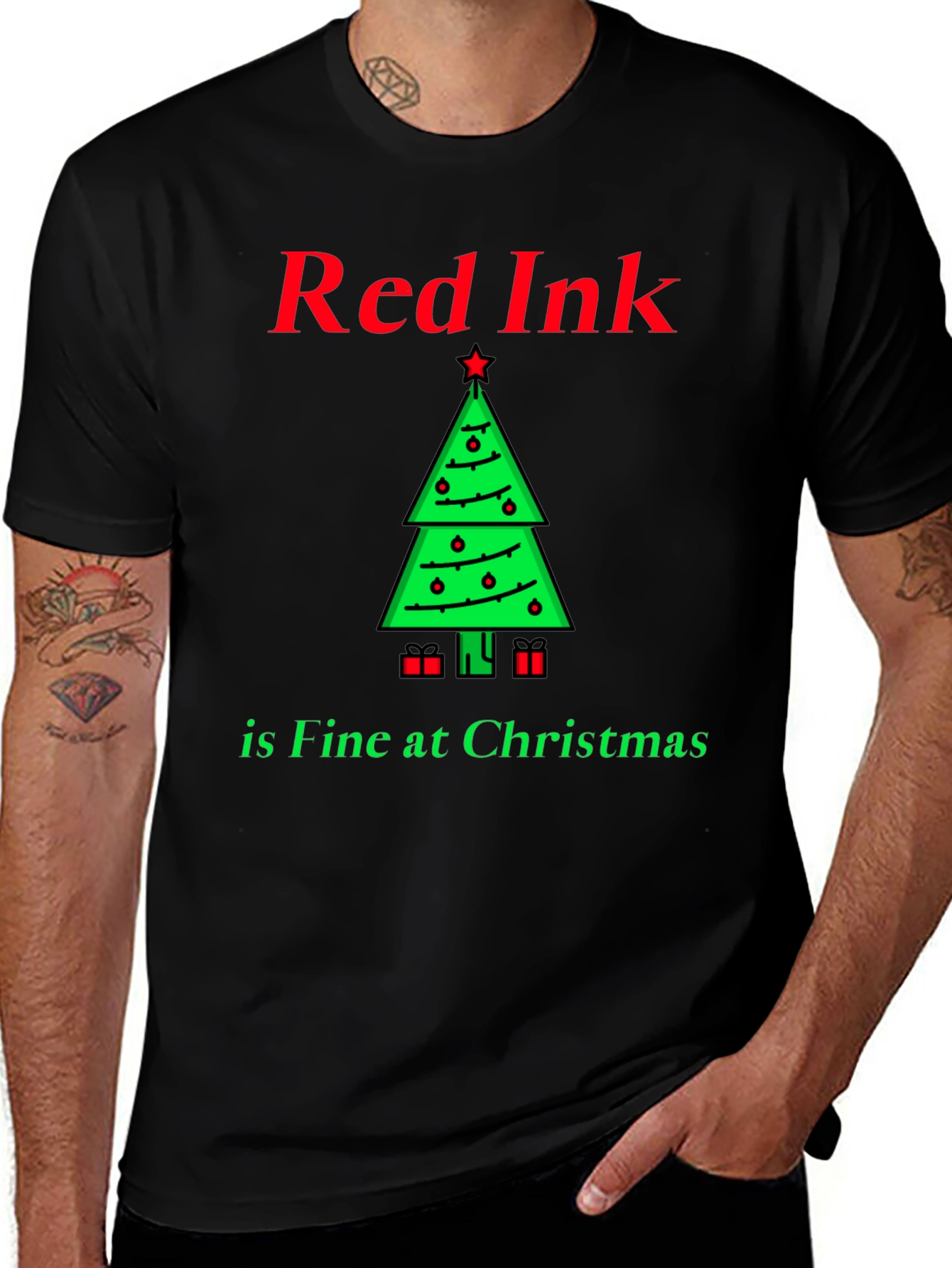 Red Ink Christmas T-Shirt
