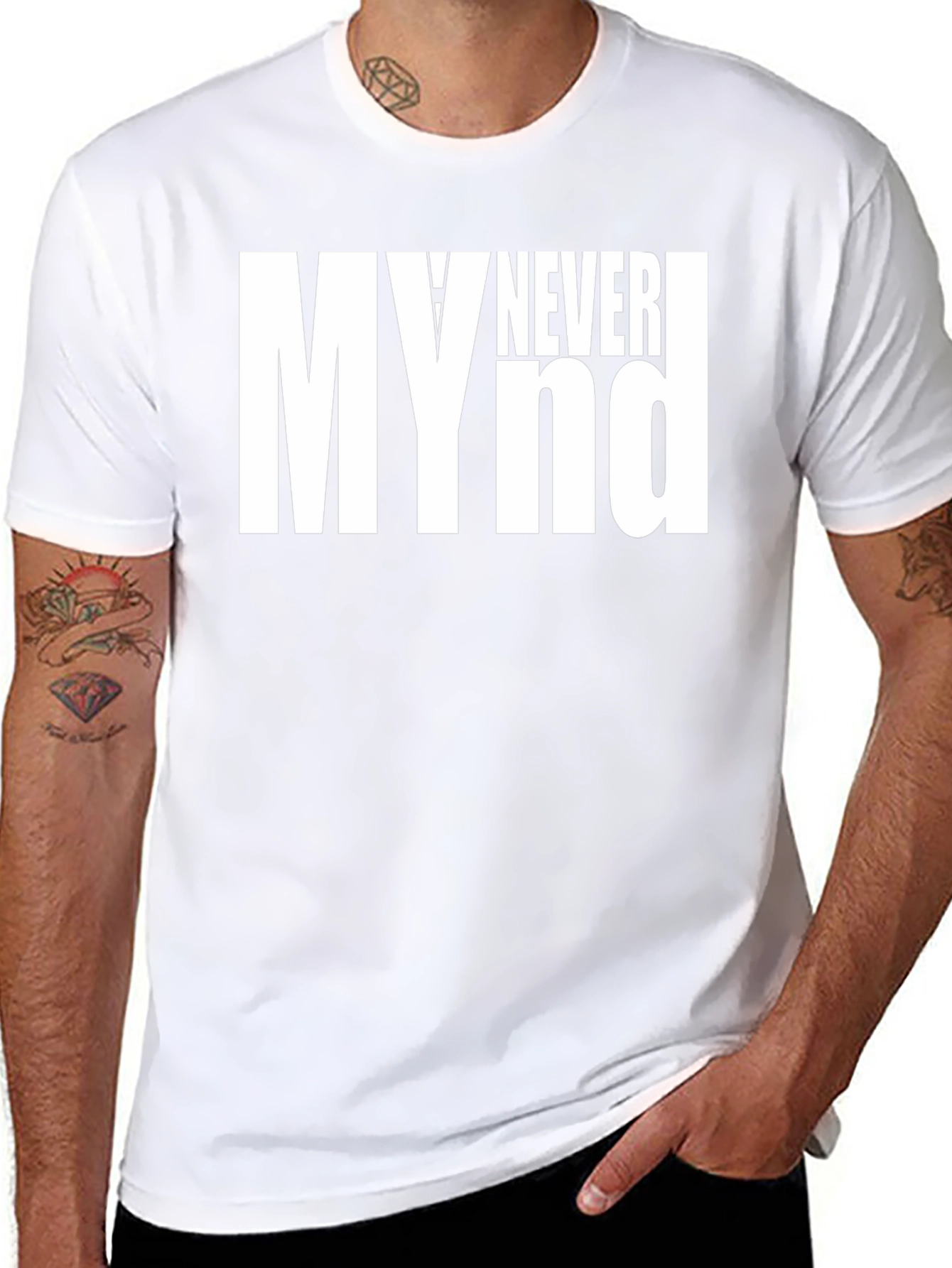 My Never Mind Graphic Tee - Black