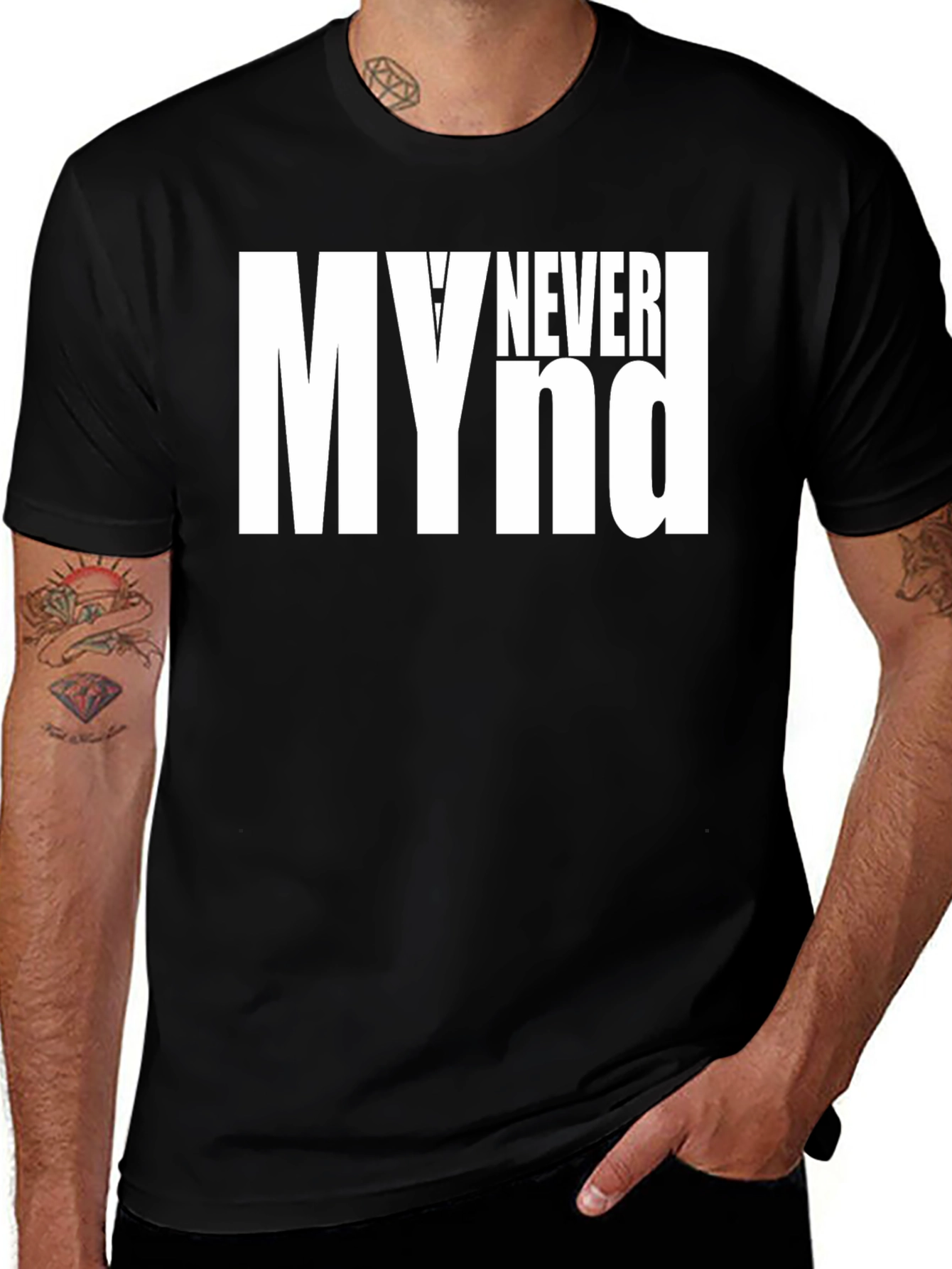 My Never Mind Graphic Tee - Black