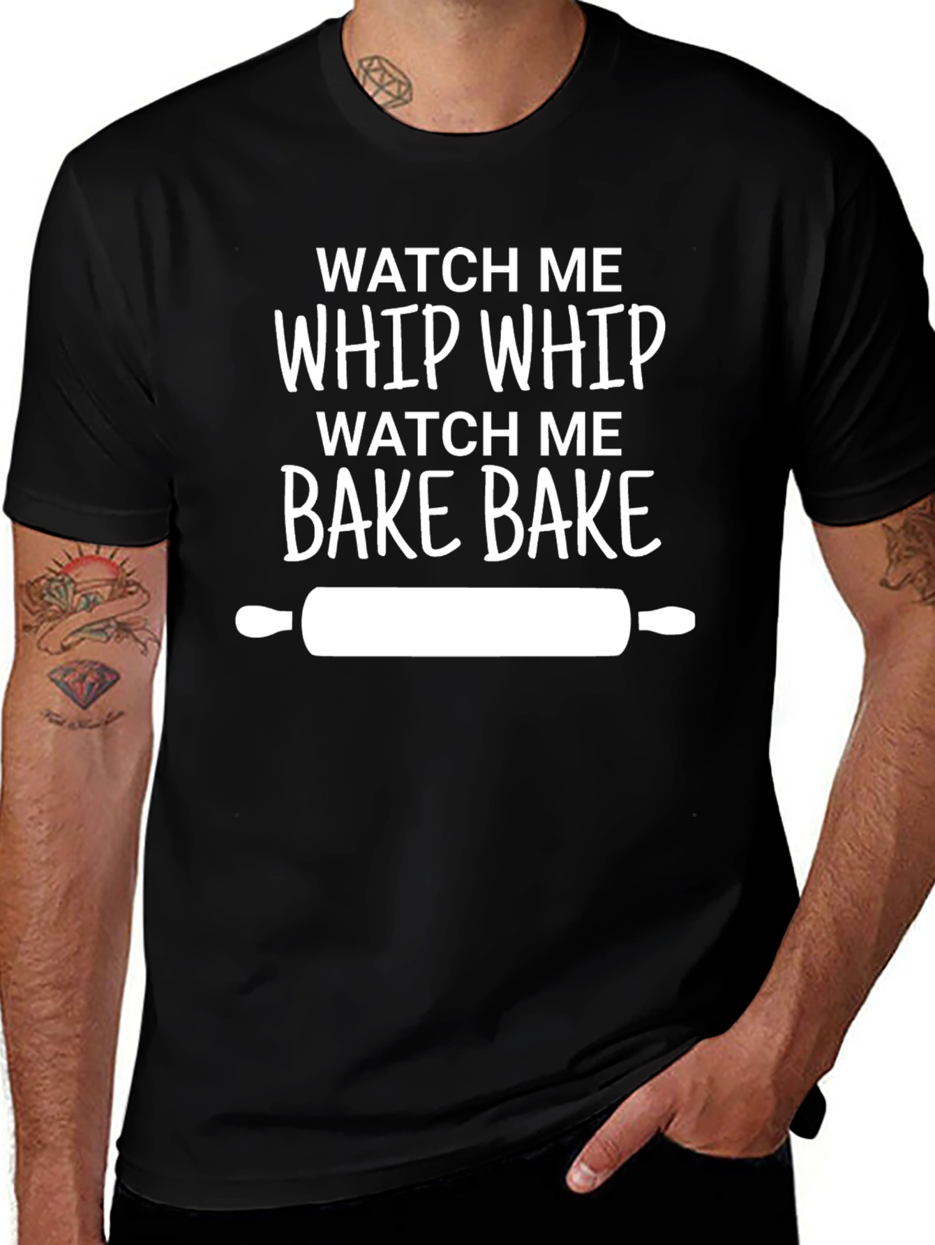 Watch Me Whip Bake Funny Baking T-Shirt