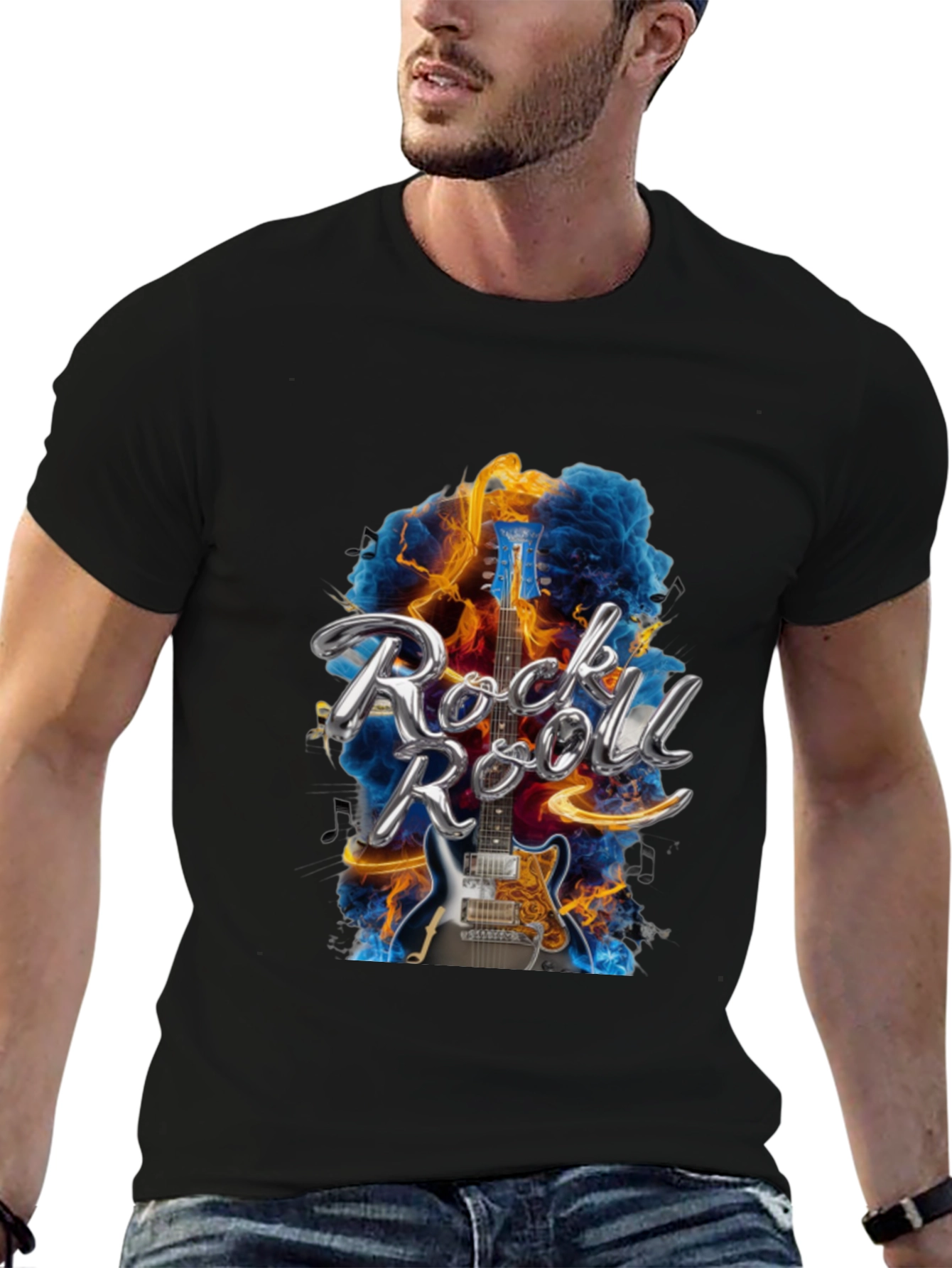 Rock and Roll Guitar T-Shirt - Music Lover Tee