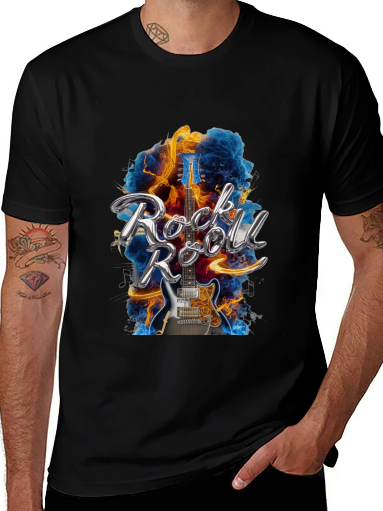 Rock and Roll Guitar T-Shirt - Music Lover Tee