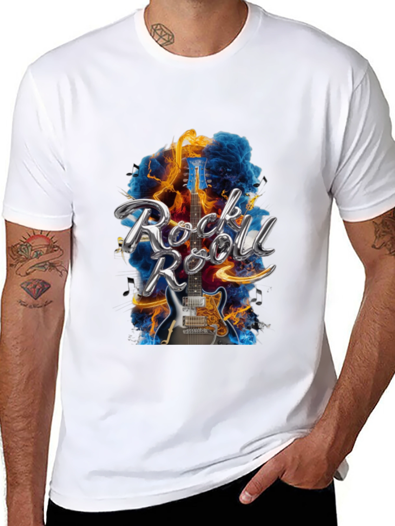 Rock and Roll Guitar T-Shirt - Music Lover Tee