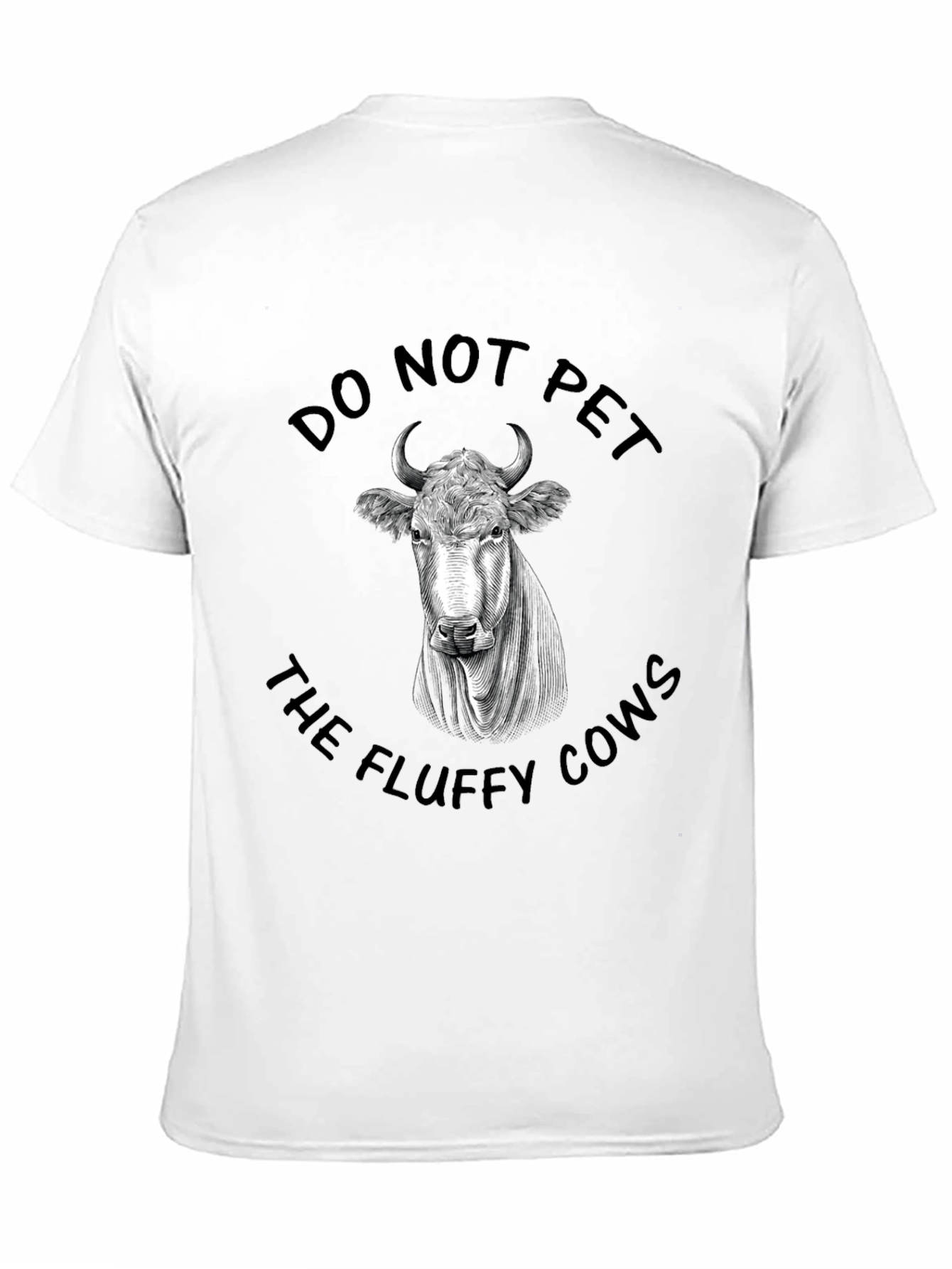 Do Not Pet Fluffy Cows Graphic Tee