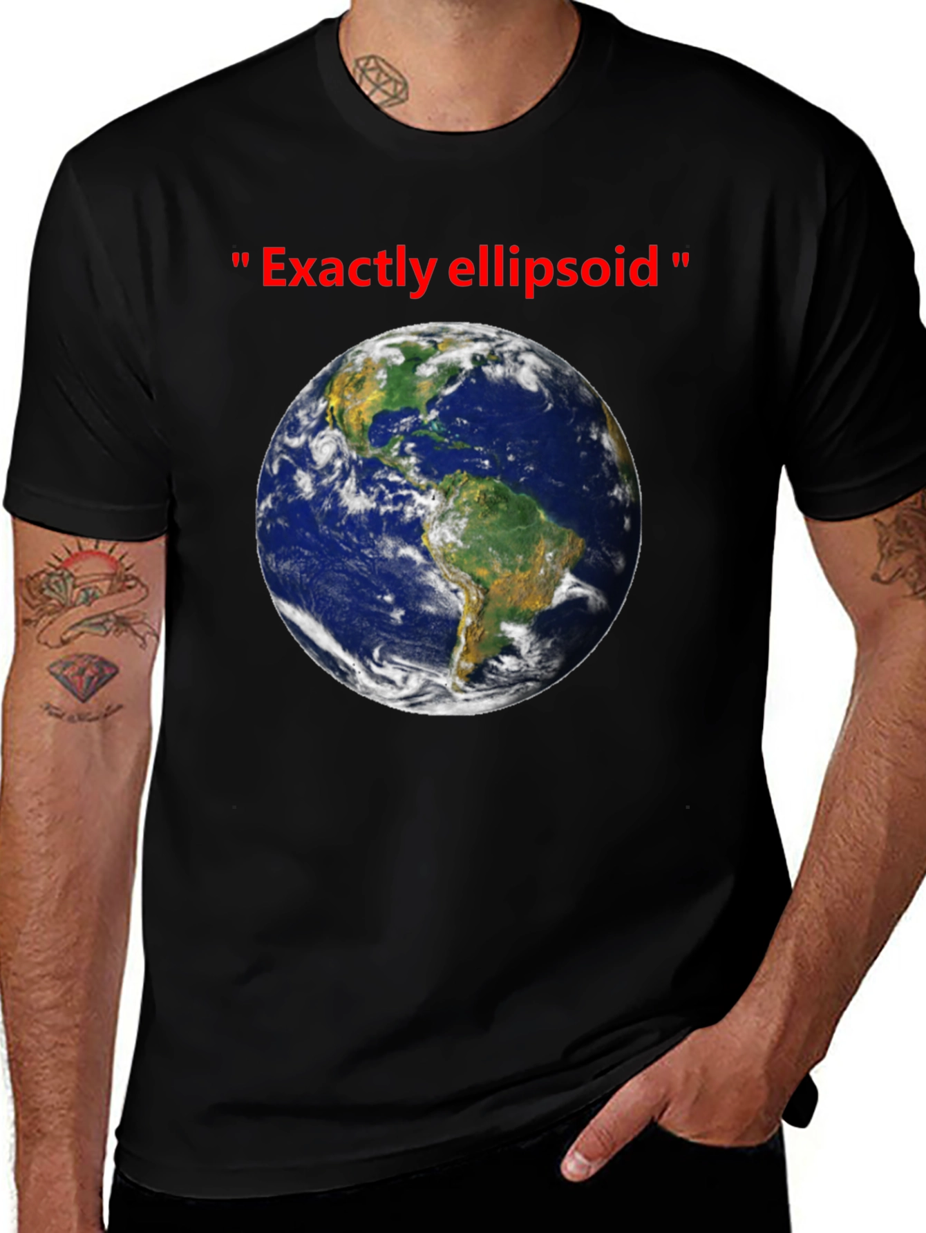 Earth Ellipsoid T-Shirt - Humorous Space Tee