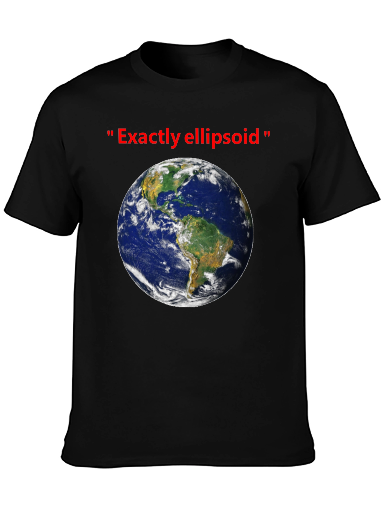 Earth Ellipsoid T-Shirt - Humorous Space Tee