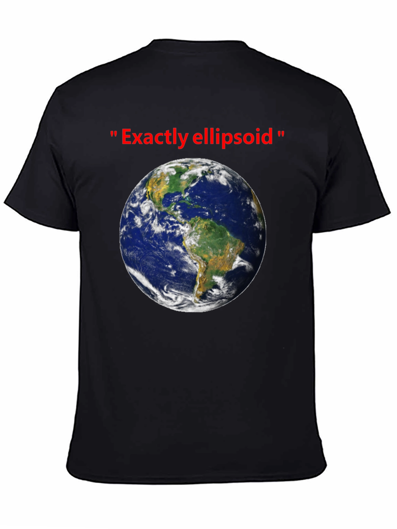 Earth Ellipsoid T-Shirt - Humorous Space Tee