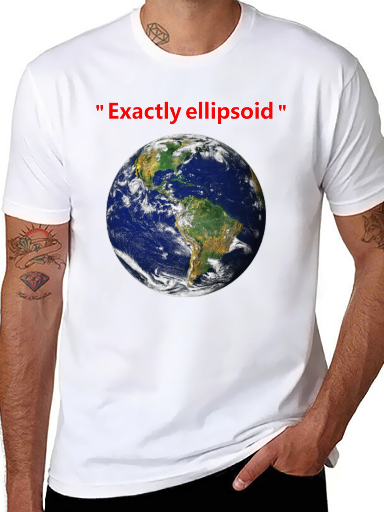 Earth Ellipsoid T-Shirt - Humorous Space Tee