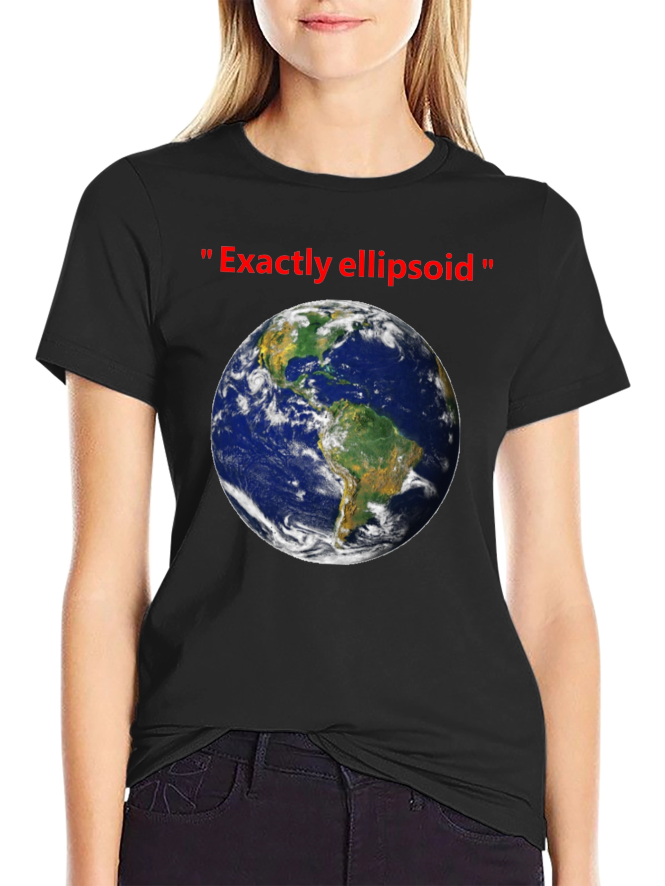 Earth Ellipsoid T-Shirt - Humorous Space Tee