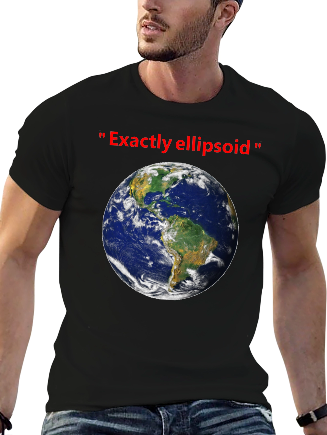 Earth Ellipsoid T-Shirt - Humorous Space Tee