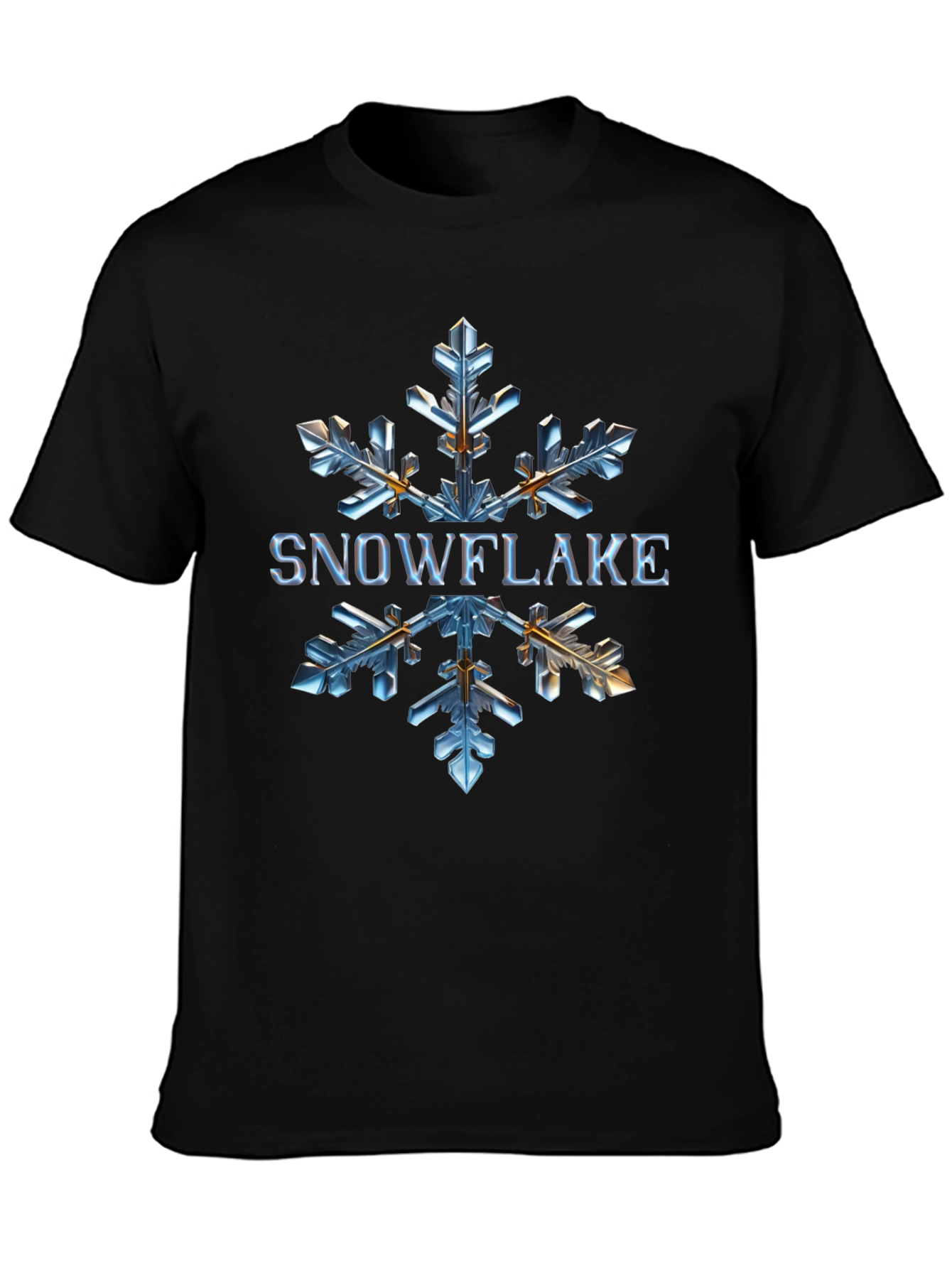 Snowflake Graphic Tee - Unique Winter Design