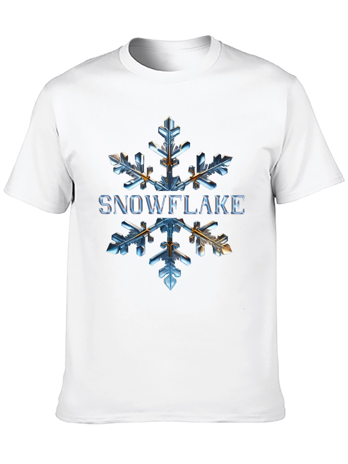 Snowflake Graphic Tee - Unique Winter Design