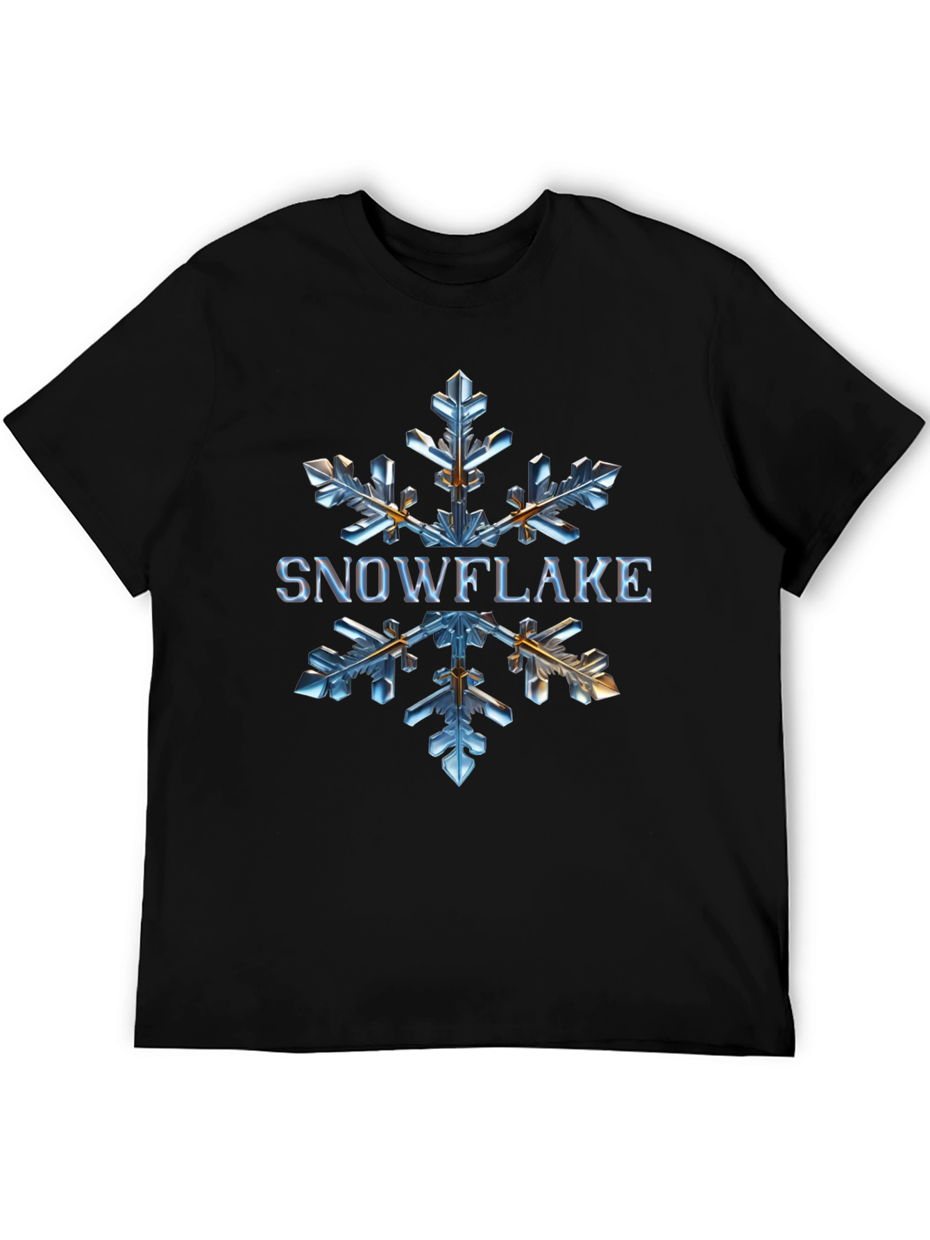 Snowflake Graphic Tee - Unique Winter Design