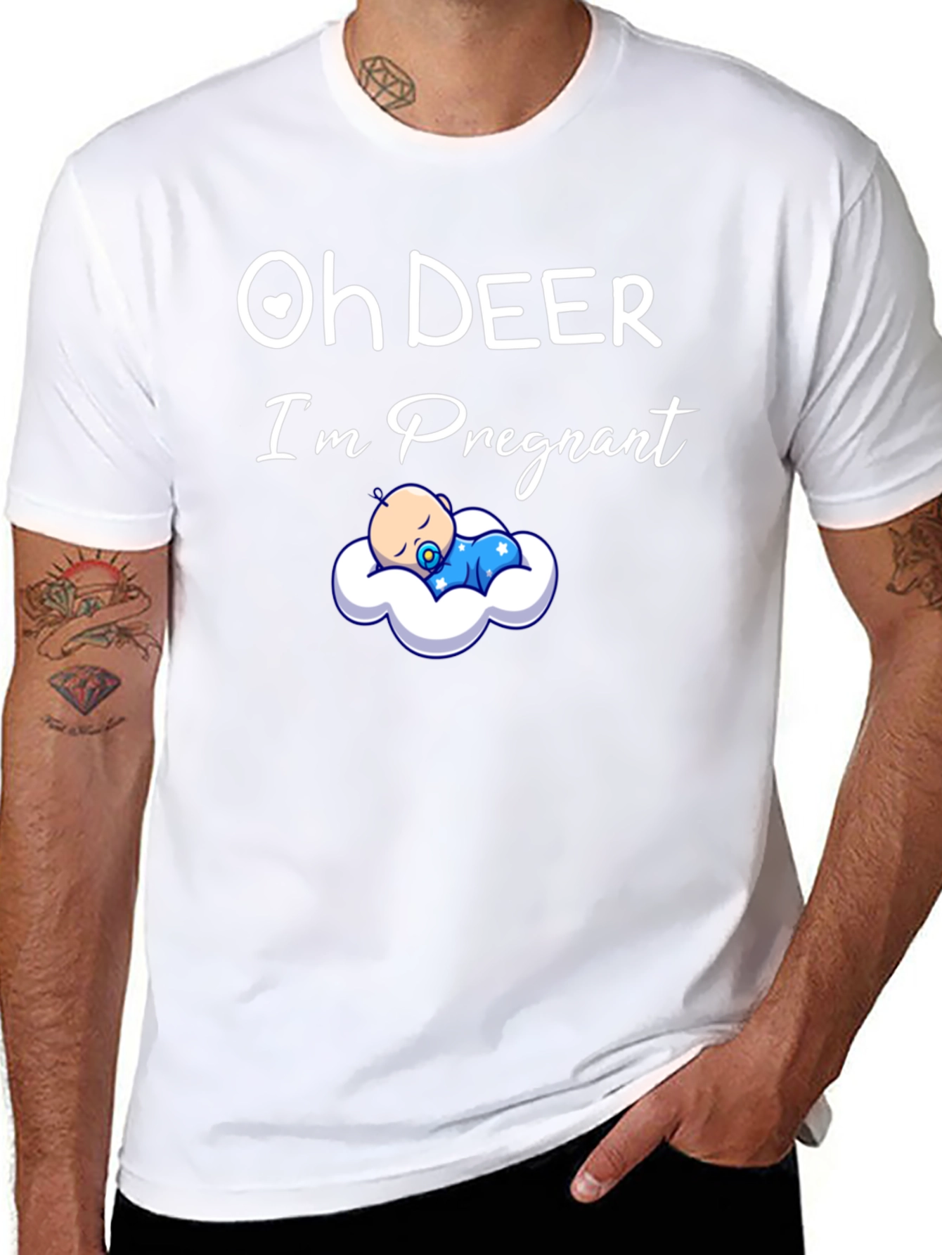 Oh Deer Im Pregnant T-Shirt New Baby Announcement
