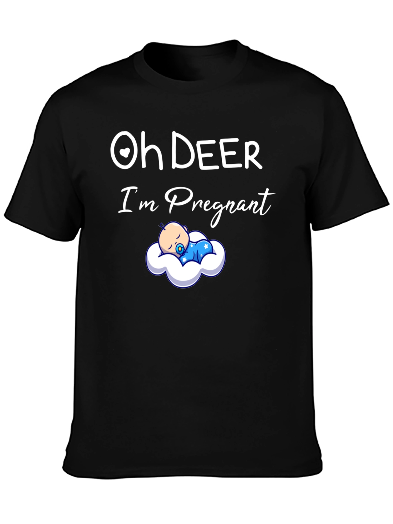 Oh Deer Im Pregnant T-Shirt New Baby Announcement