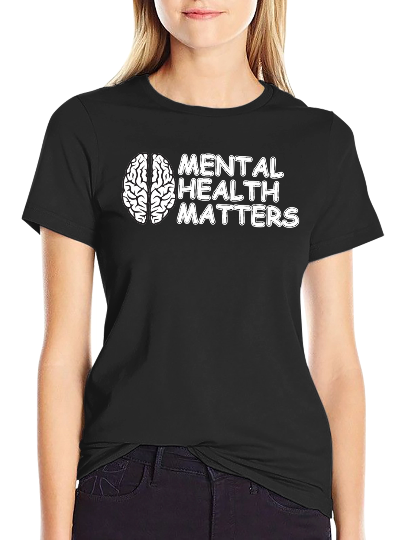 Mental Health Matters T-Shirt Brain Graphic Tee