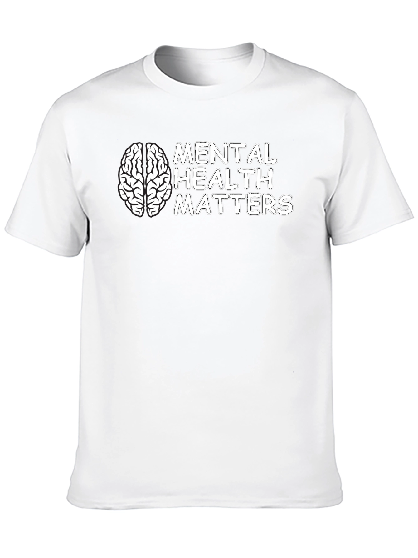 Mental Health Matters T-Shirt Brain Graphic Tee