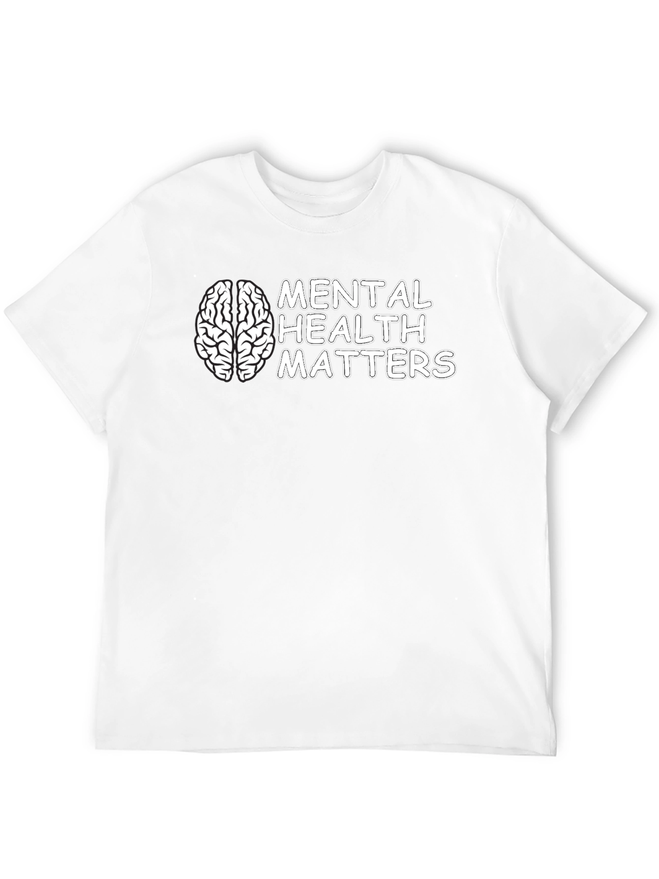 Mental Health Matters T-Shirt Brain Graphic Tee