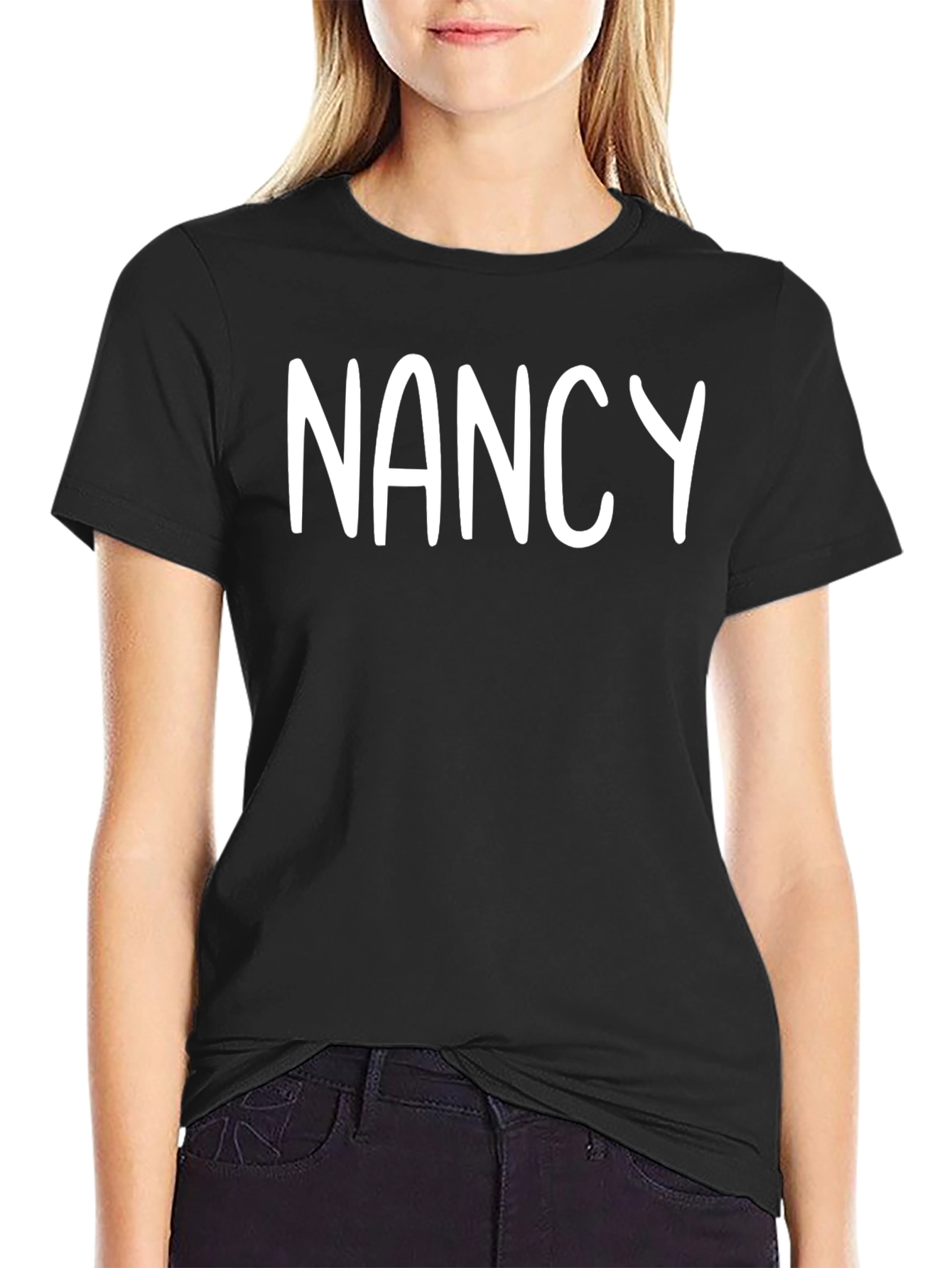 Nancy Personalized Black T-Shirt