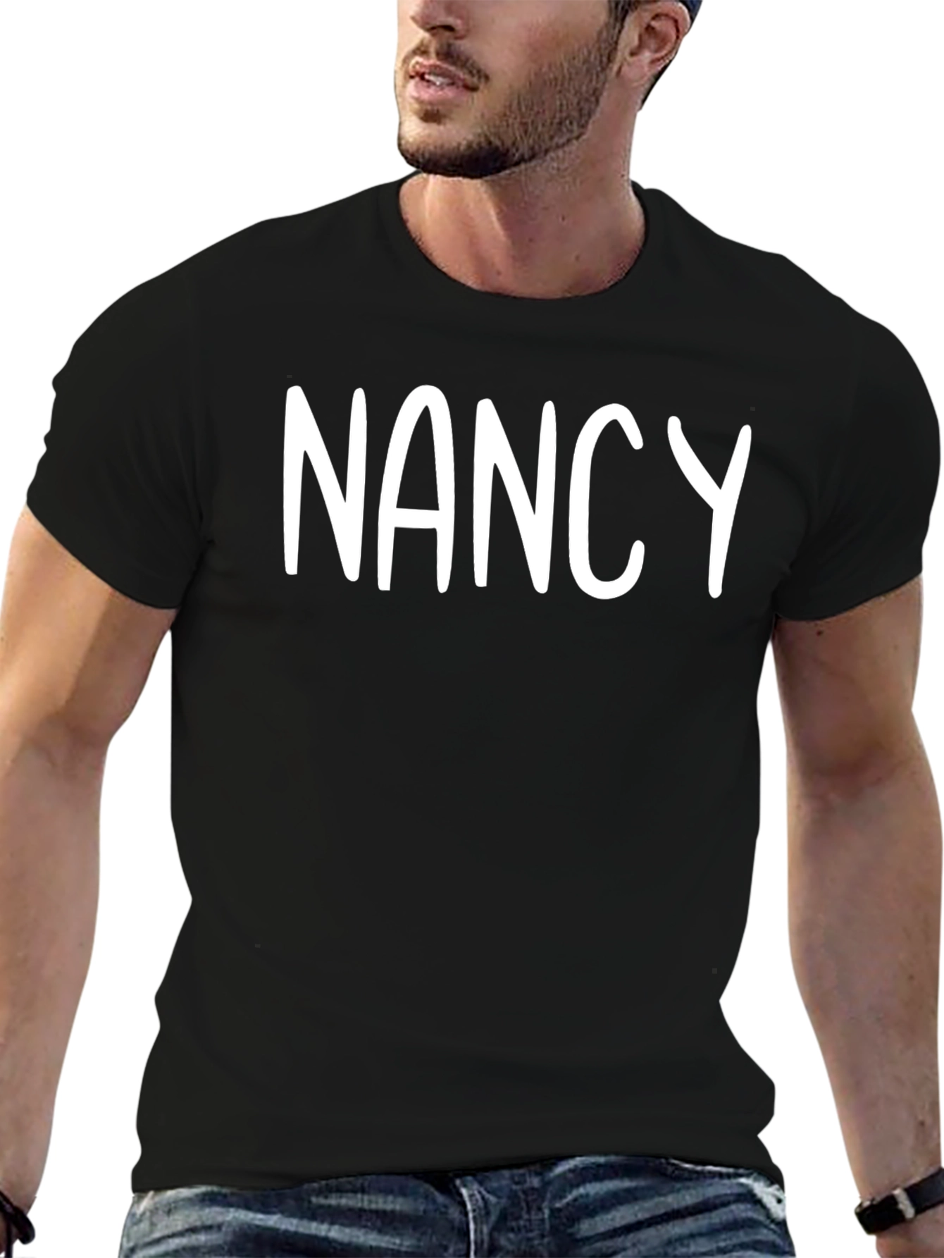 Nancy Personalized Black T-Shirt
