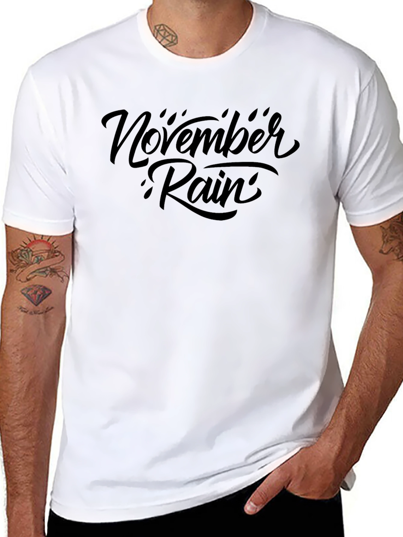 November Rain Graphic Print T-Shirt