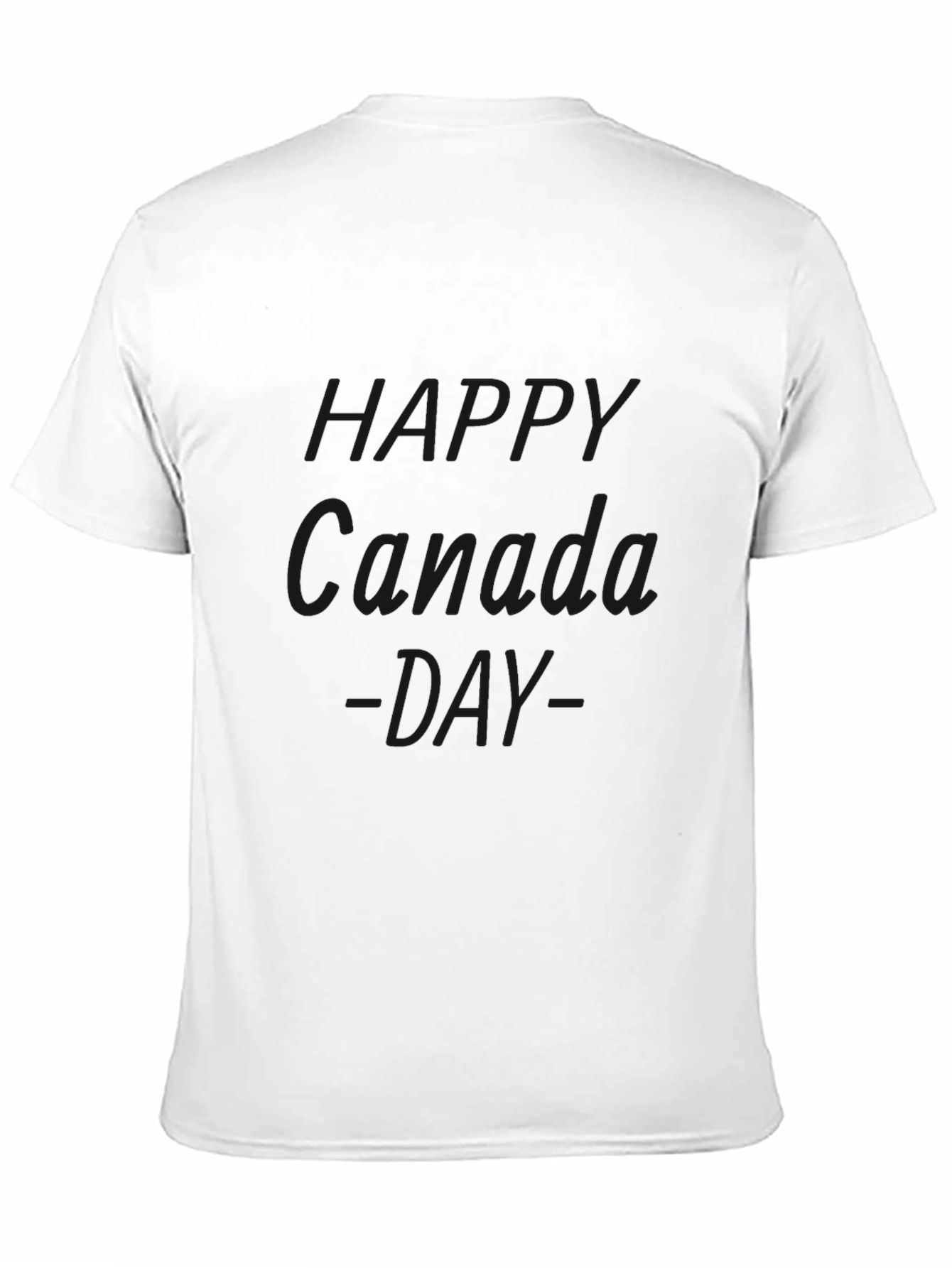 Happy Canada Day Black T-Shirt
