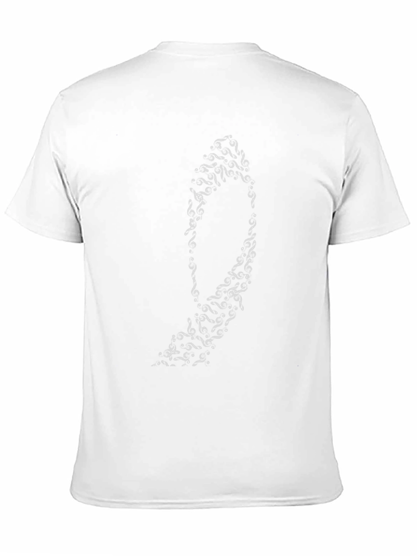 Stylish Black T-Shirt with Abstract Oval Design