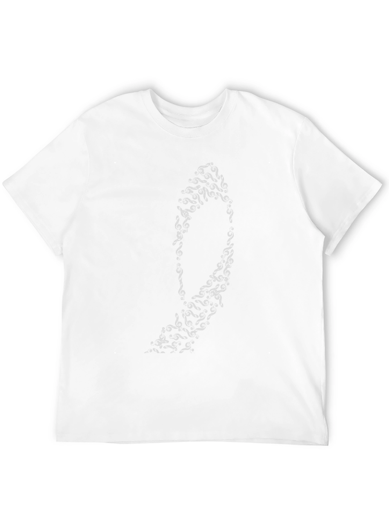 Stylish Black T-Shirt with Abstract Oval Design