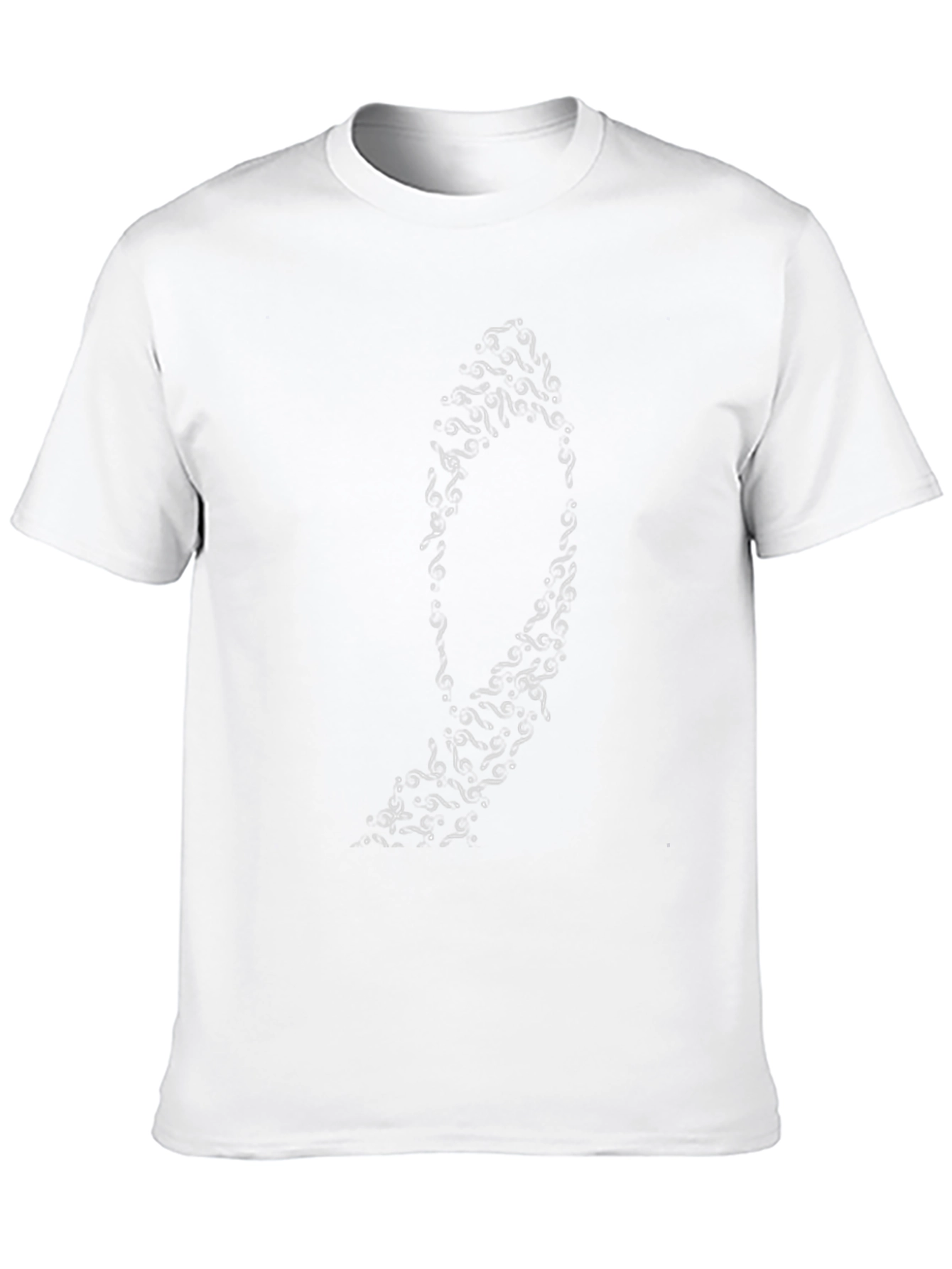 Stylish Black T-Shirt with Abstract Oval Design