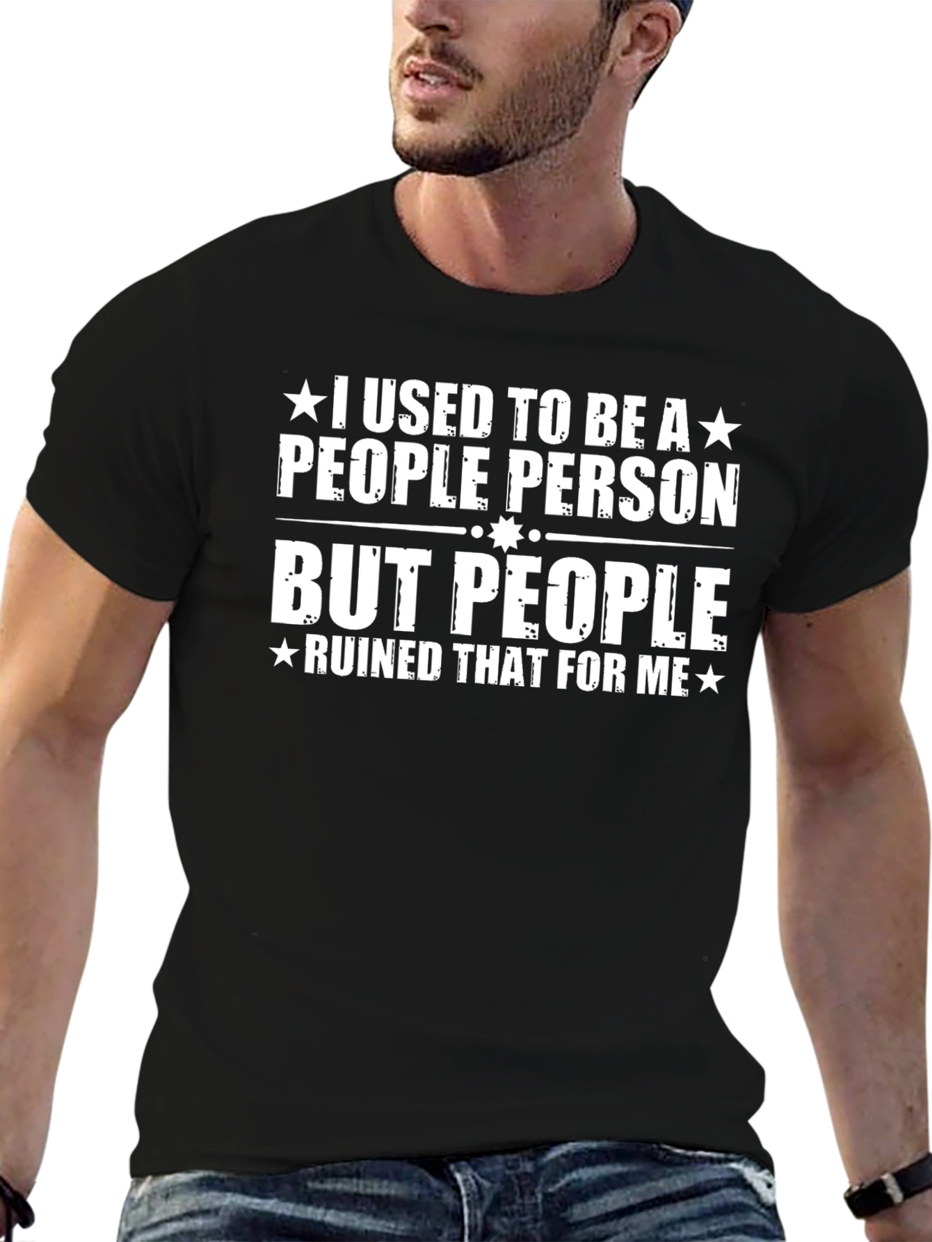 Funny People Person Graphic T-Shirt - Introvert Humor