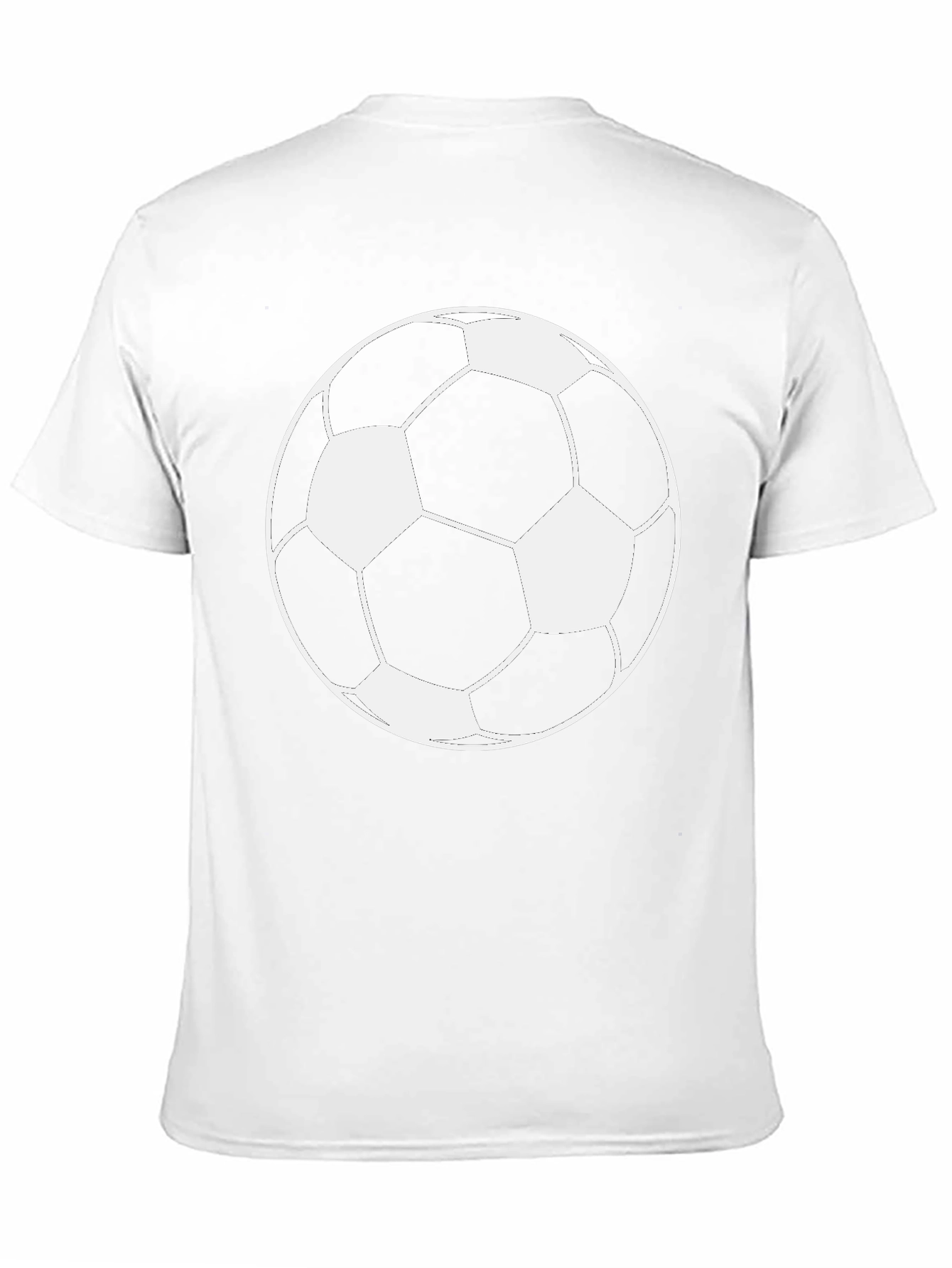 Soccer Ball Graphic Tee - Black Short Sleeve