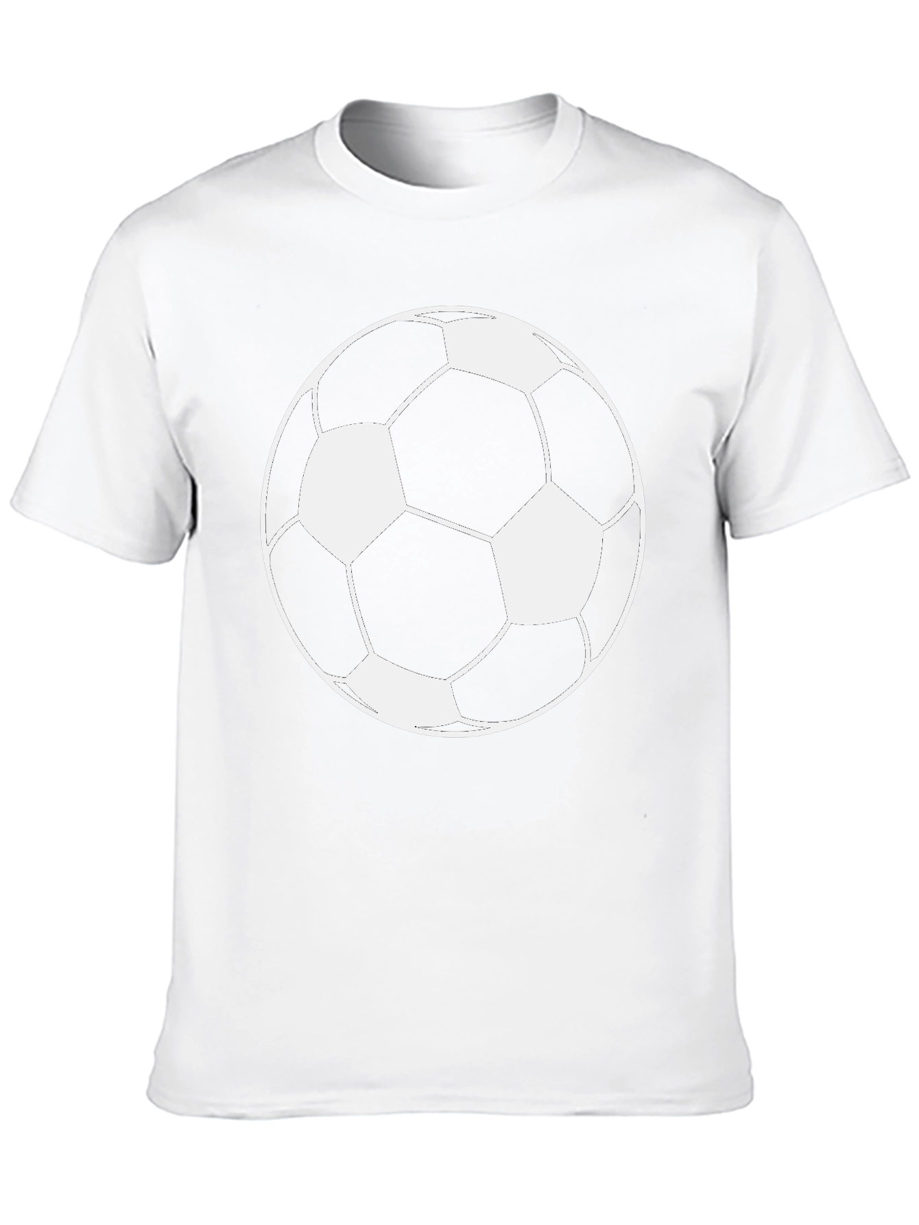Soccer Ball Graphic Tee - Black Short Sleeve