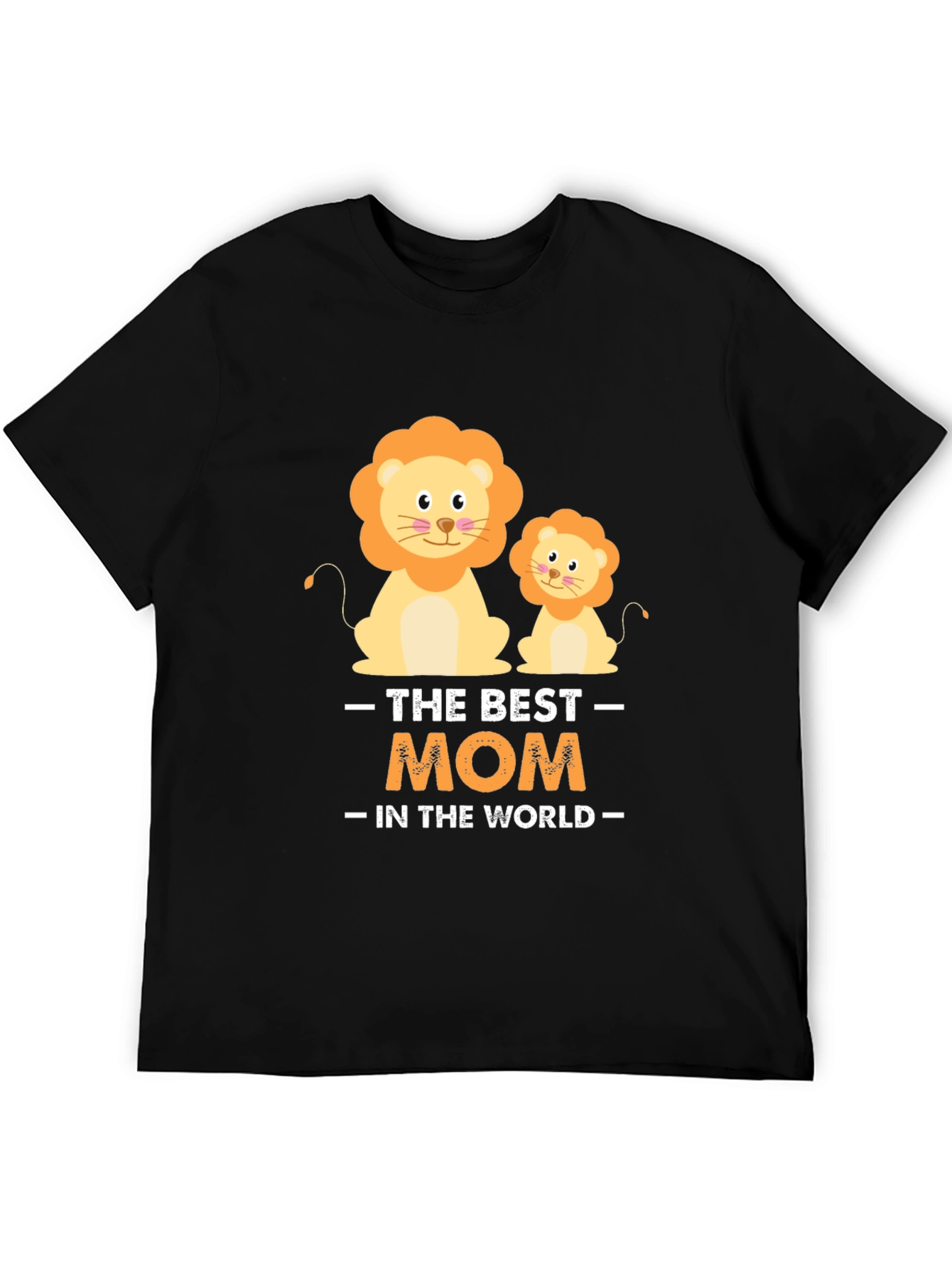 Best Mom in the World Lion Graphic Tee