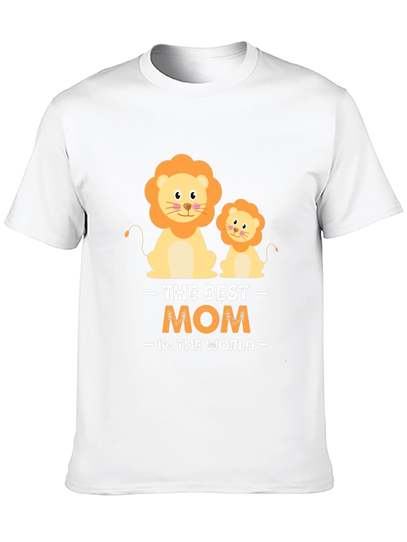 Best Mom in the World Lion Graphic Tee