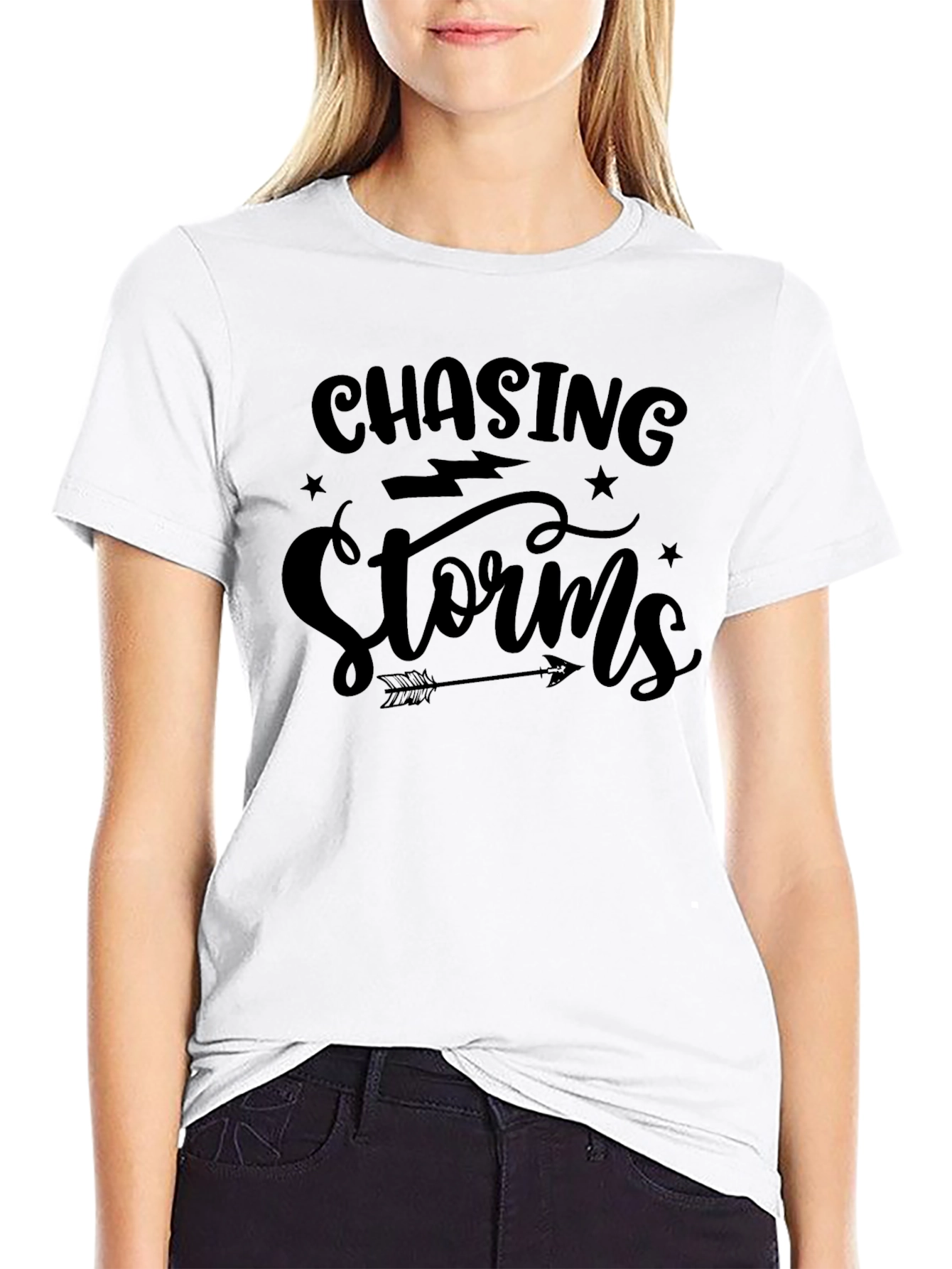 Chasing Storms Graphic Tee - Unisex Black T-Shirt