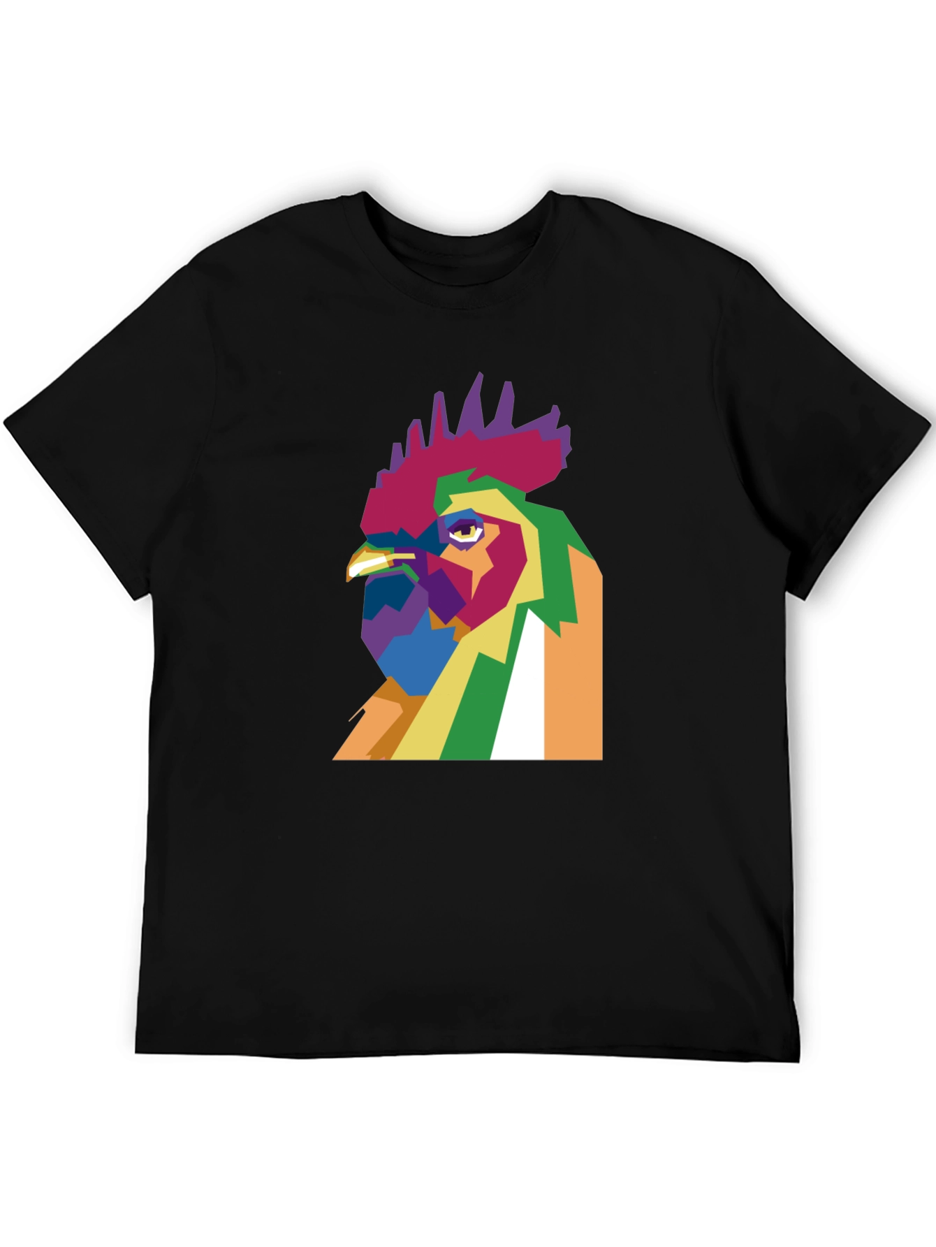 Abstract Rooster Graphic Tee