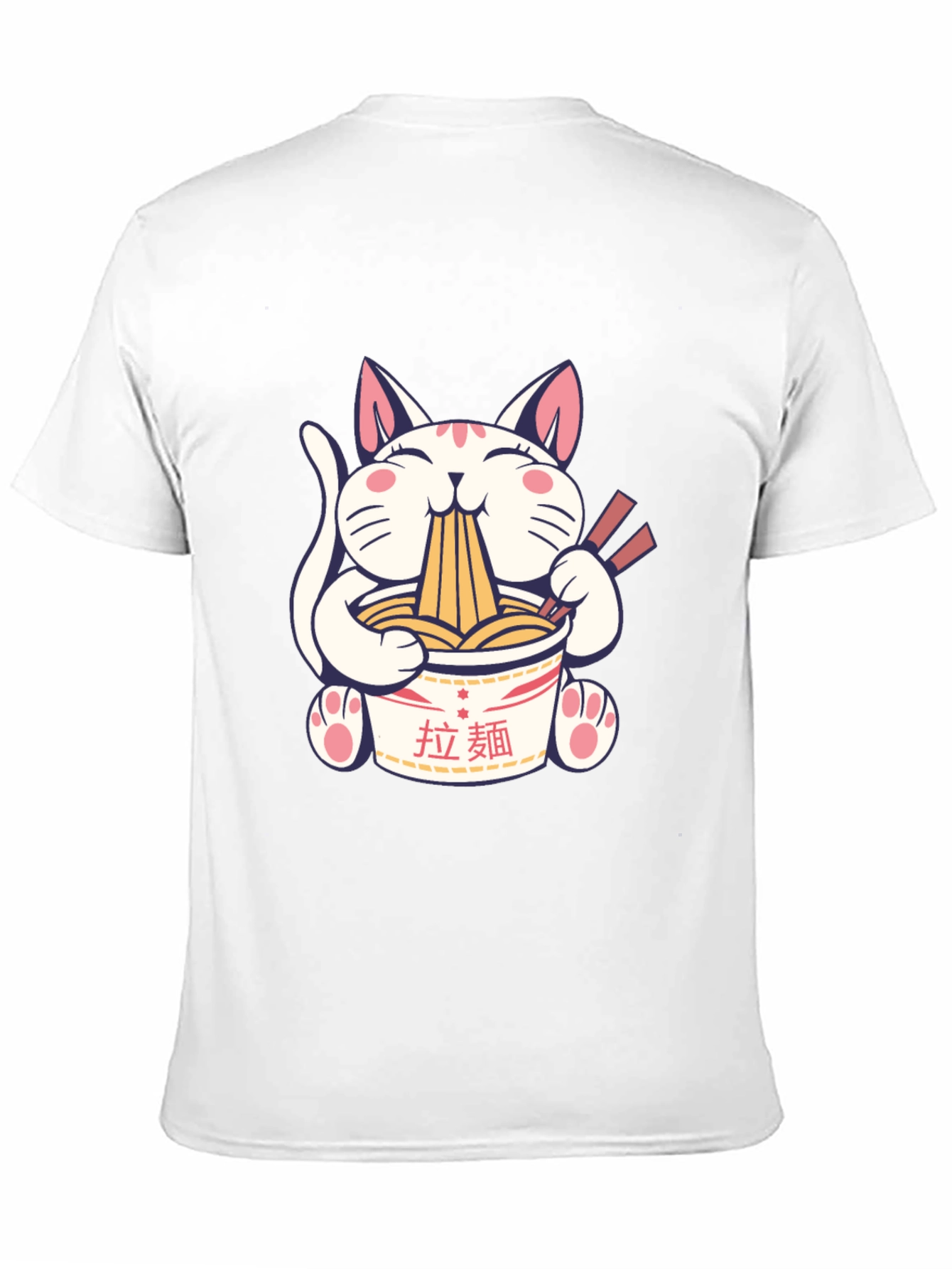 Ramen Cat Graphic T-Shirt - Unisex Cotton Tee