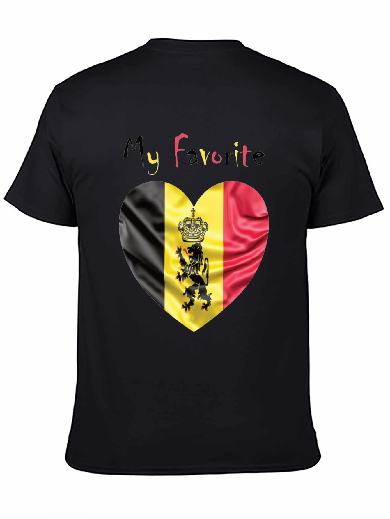 My Favorite Belgium Heart Flag T-Shirt