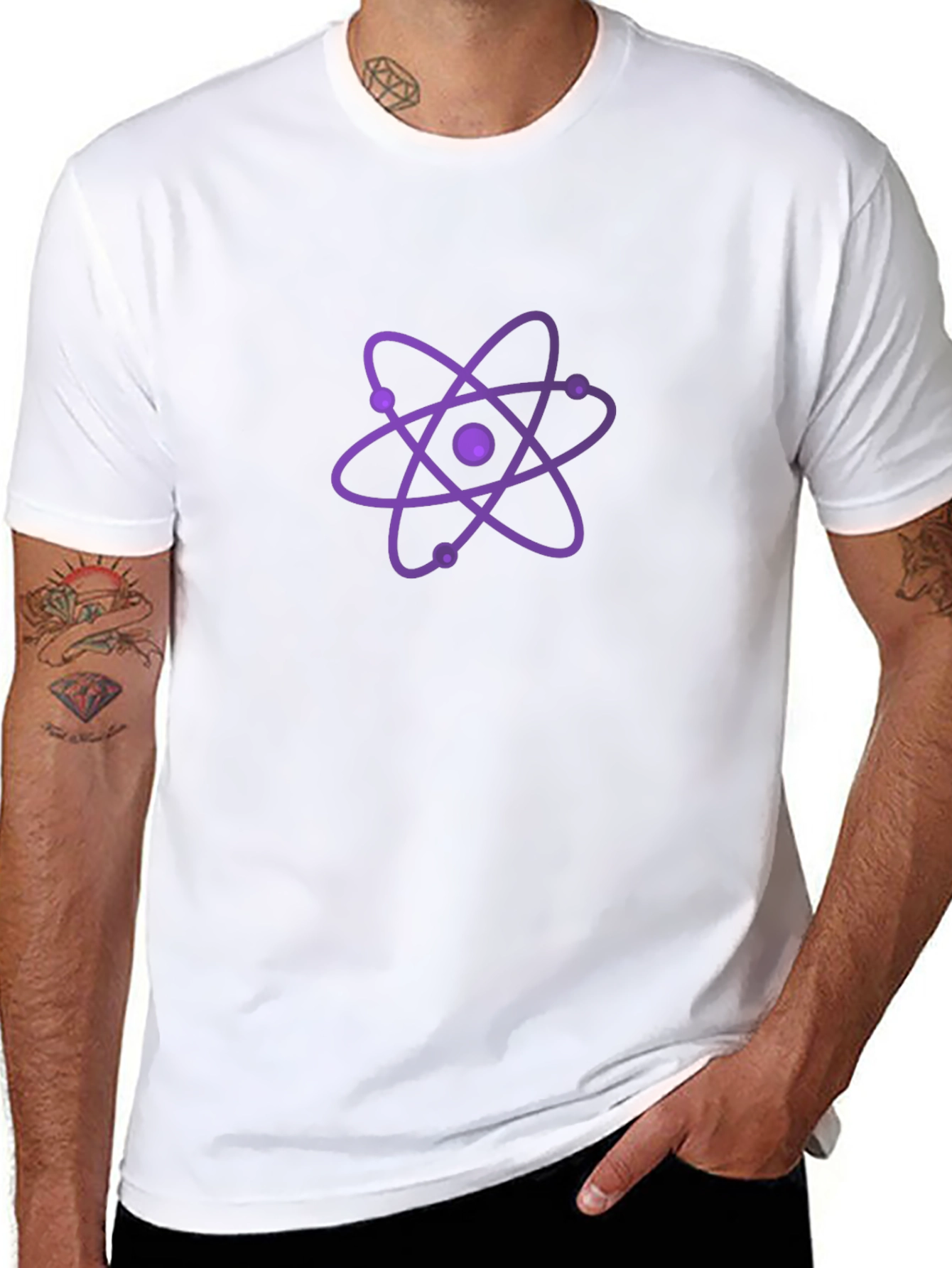 Atom Graphic Black T-Shirt