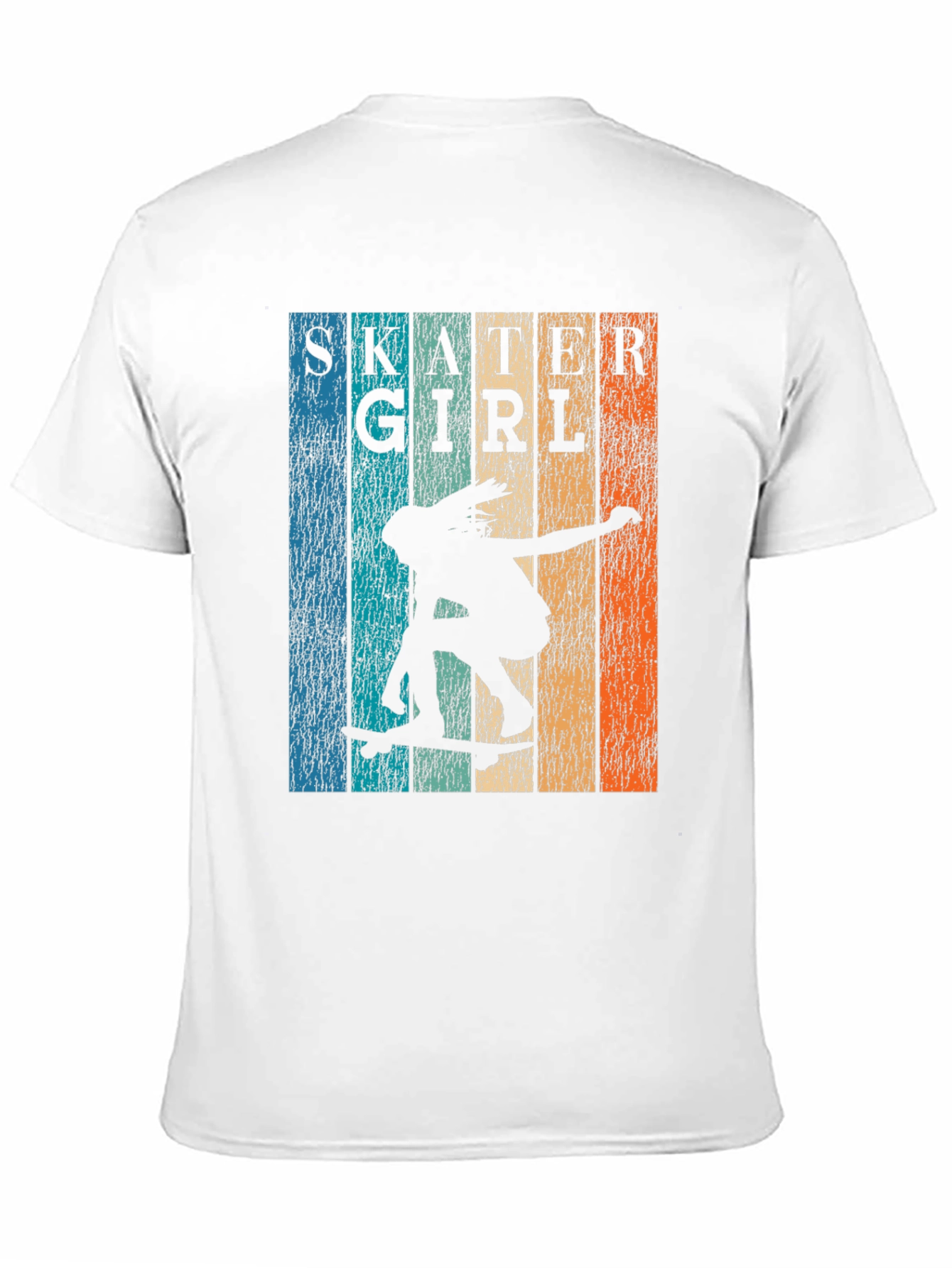Skater Girl Retro Graphic T-Shirt
