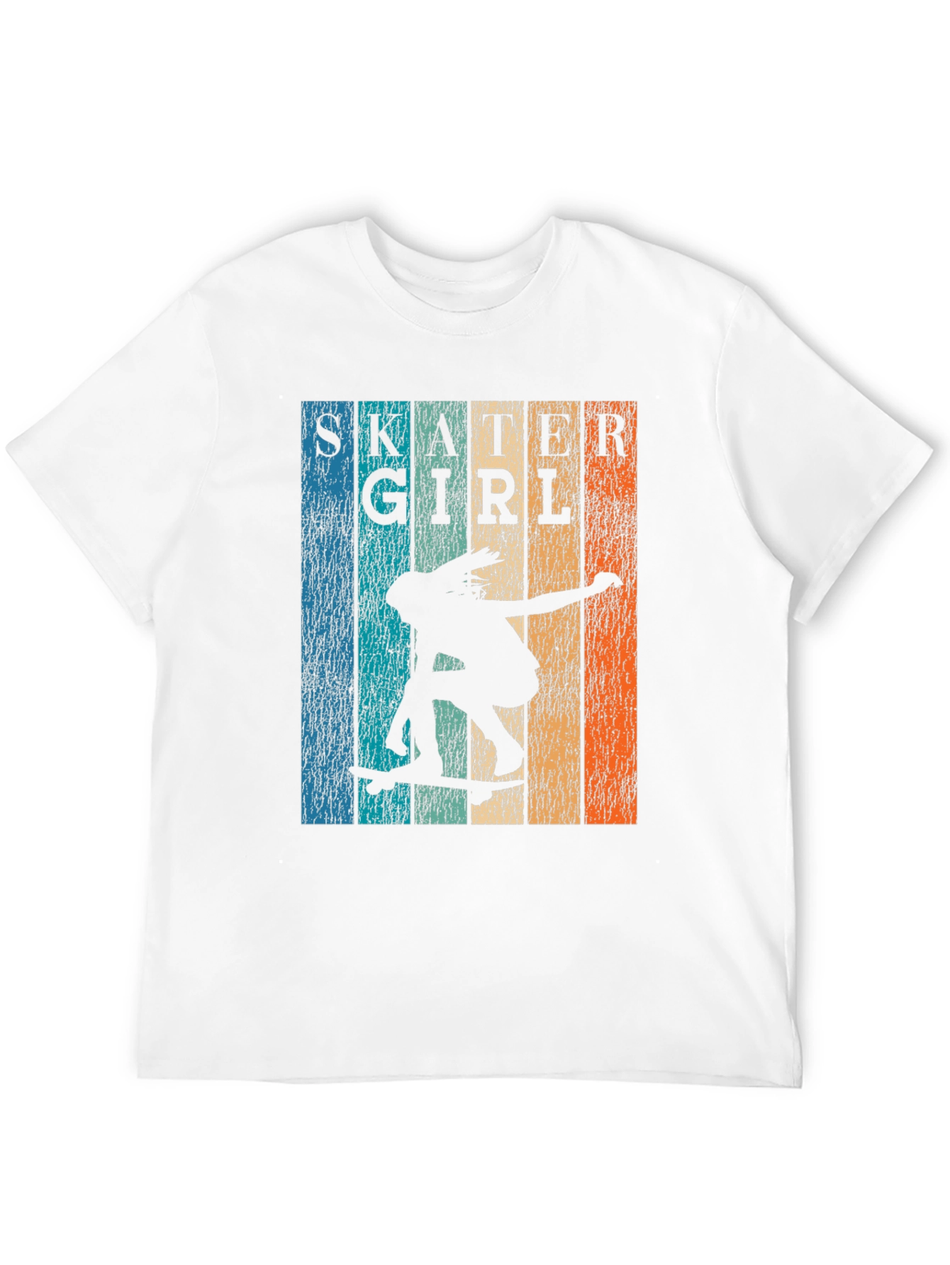 Skater Girl Retro Graphic T-Shirt