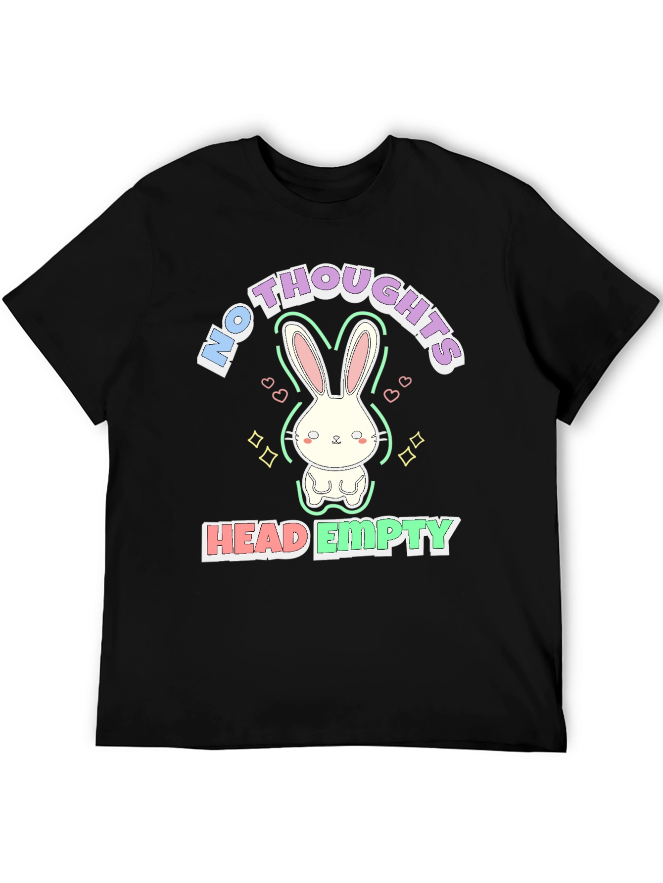 No Thoughts Head Empty Bunny Graphic Tee