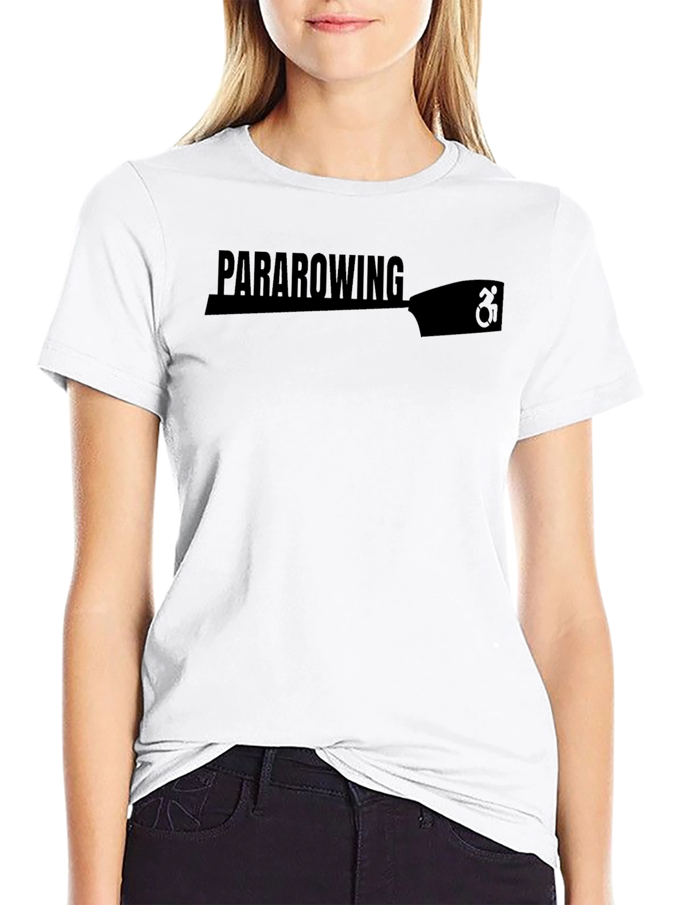 Para Rowing Graphic T-Shirt - Black