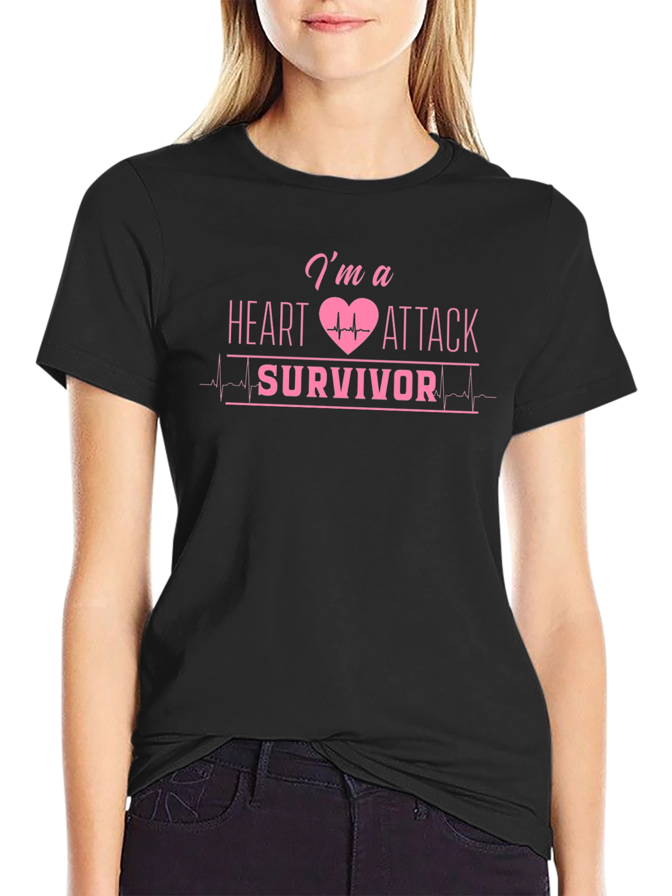 Heart Attack Survivor Graphic T-Shirt