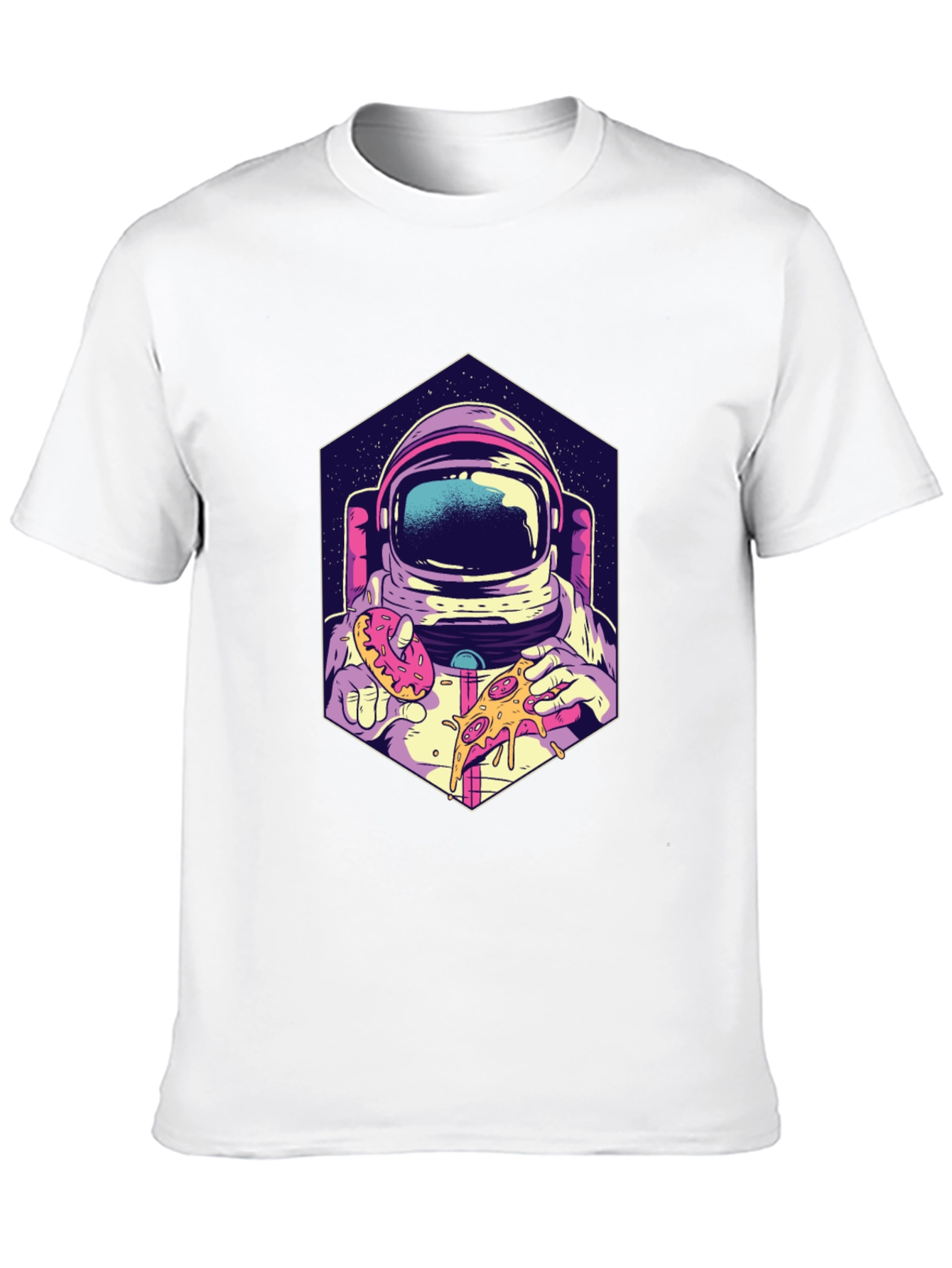 Astronaut Pizza & Donut T-Shirt