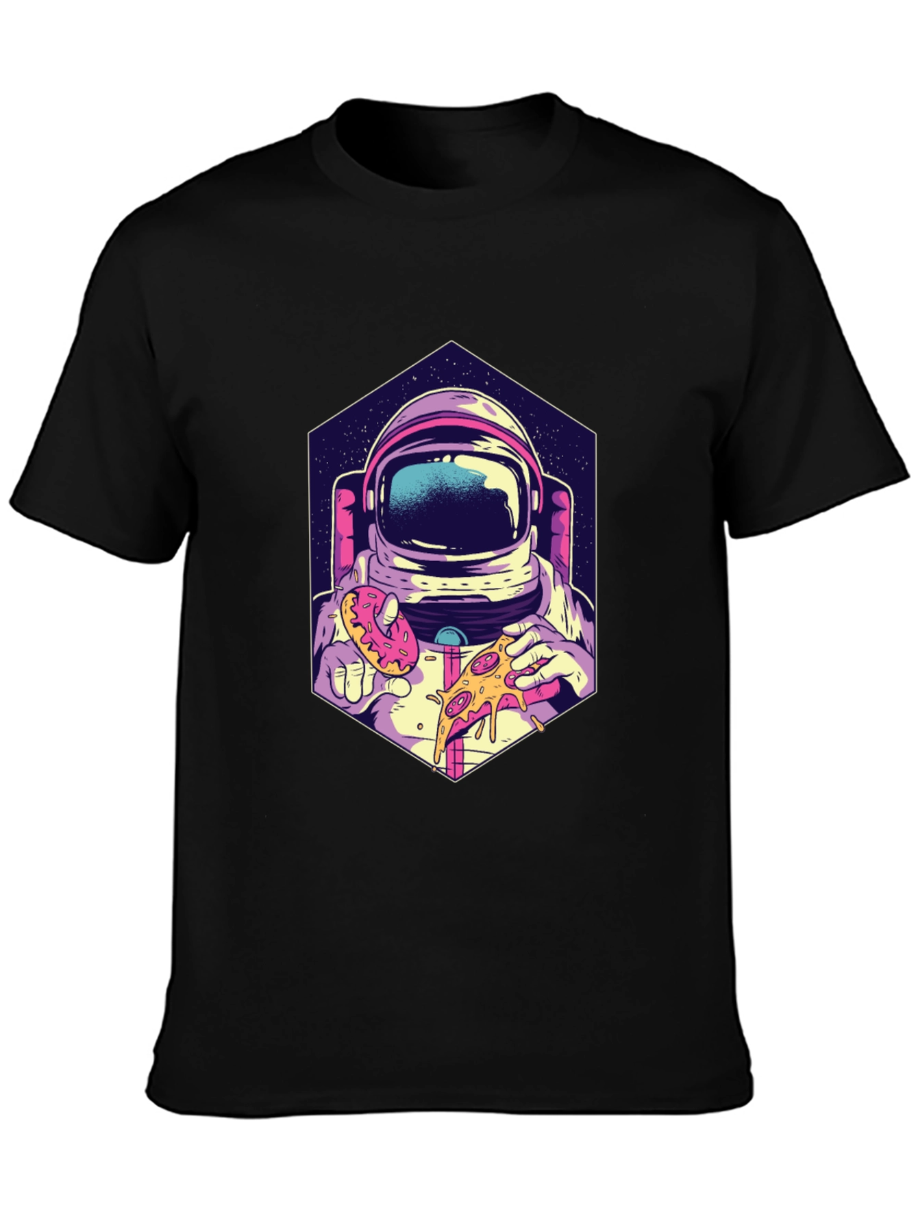 Astronaut Pizza & Donut T-Shirt