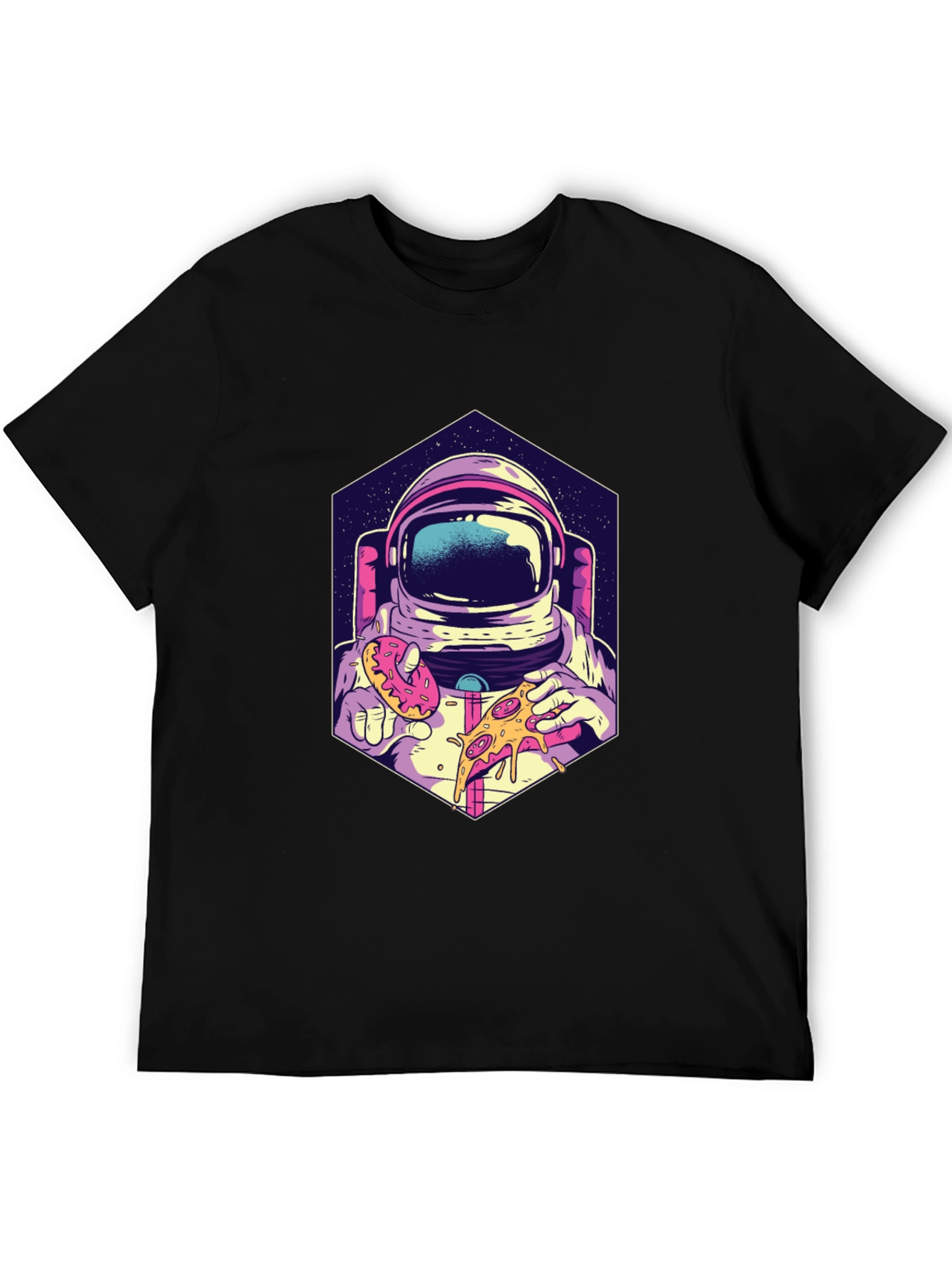 Astronaut Pizza & Donut T-Shirt