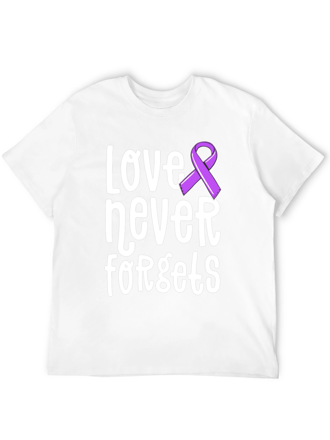 Love Never Forgets Awareness Ribbon T-Shirt